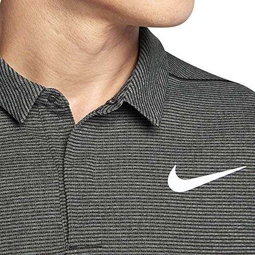 Nike AeroReact Stripe OLC Golf Polo Black/White Small 3