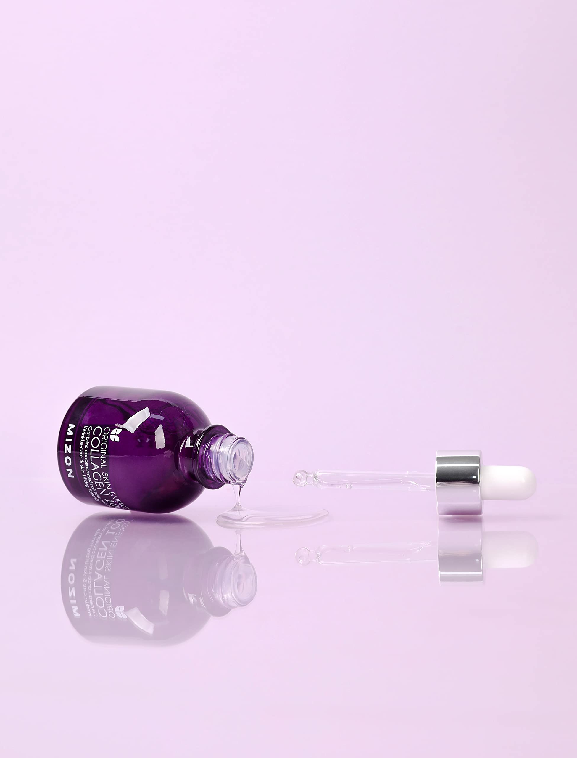 MIZON Collagen 100 Korean Ampoule with Concentrated Marine Collagen Elasticity Booster Serum Peptides Deep Hydration (1.01 fl. oz) 3