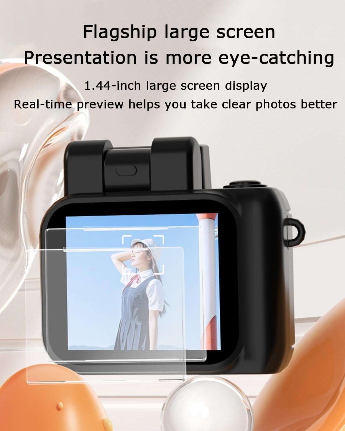 Retroscope Mini Camera, Retro Snap Camera, Retroscope Camera, Tiny Nostalgic Camera, Mini Digital Camera Keychain with Led Flash Light, 1080 P Hd Tiny Camera Keychain with Led Flash (1Pcs*3) 5