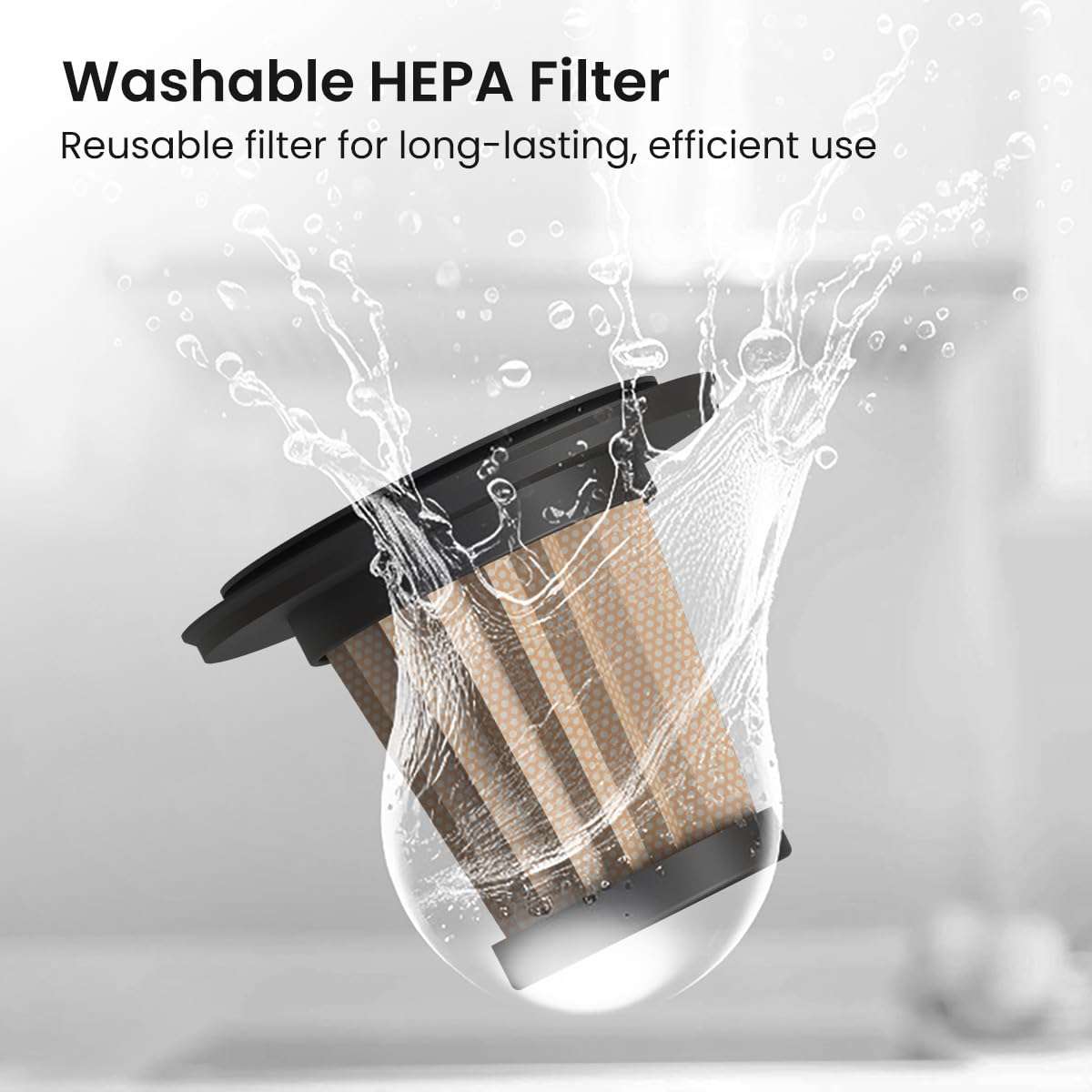 Portronics Mopcop 3, Rechargeable Handheld Vacuum Cleaner for Home & Car, Washable HEPA Filter, Multi-Function Nozzles, Floor Brush Nozzle, Cordless, Dry Vacuum, for Home Appliances (Black) 5