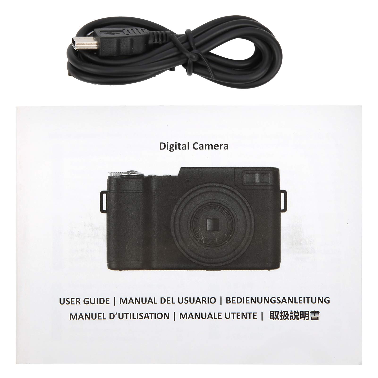 Eujgoov WIFI Digital Camera 3in LCD Screen 180 Degree Rotation 2.7K 48MP High Definition USB Charging 5