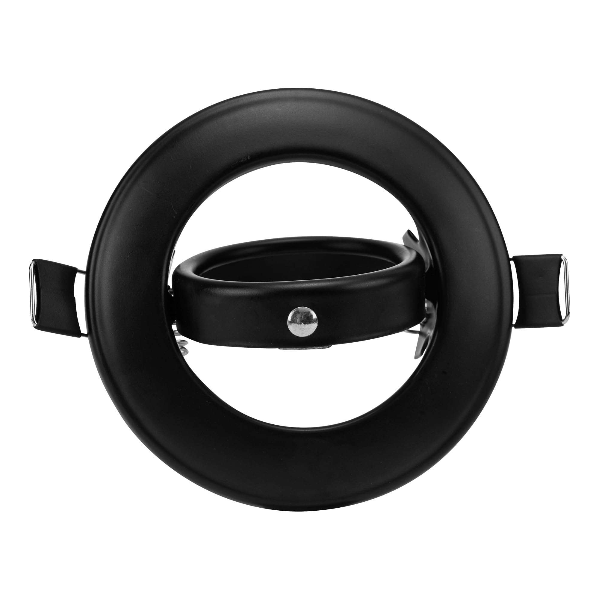 Swivel Spot Light Fixture Halogen LED MR16 Flush Mounting Bracket Bulb Holder MR16 Bathroom Under Cabinet Counter Housing Recessed Lighting GU5.3 Socket Wiring Dimmable (Matte Black) Pack of 10 3