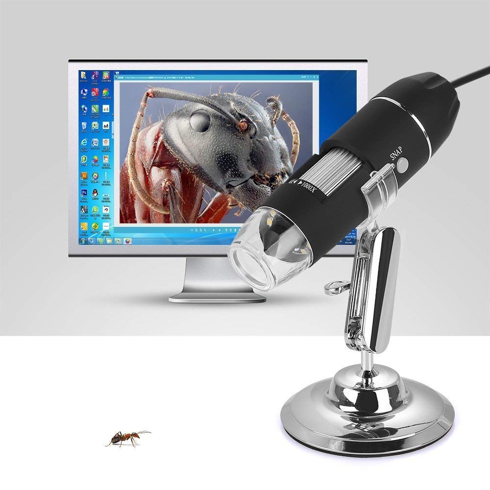 Microware 1600x 2mp Zoom Microscope 8 led USB Digital Handheld Magnifier Endoscope Camera 5