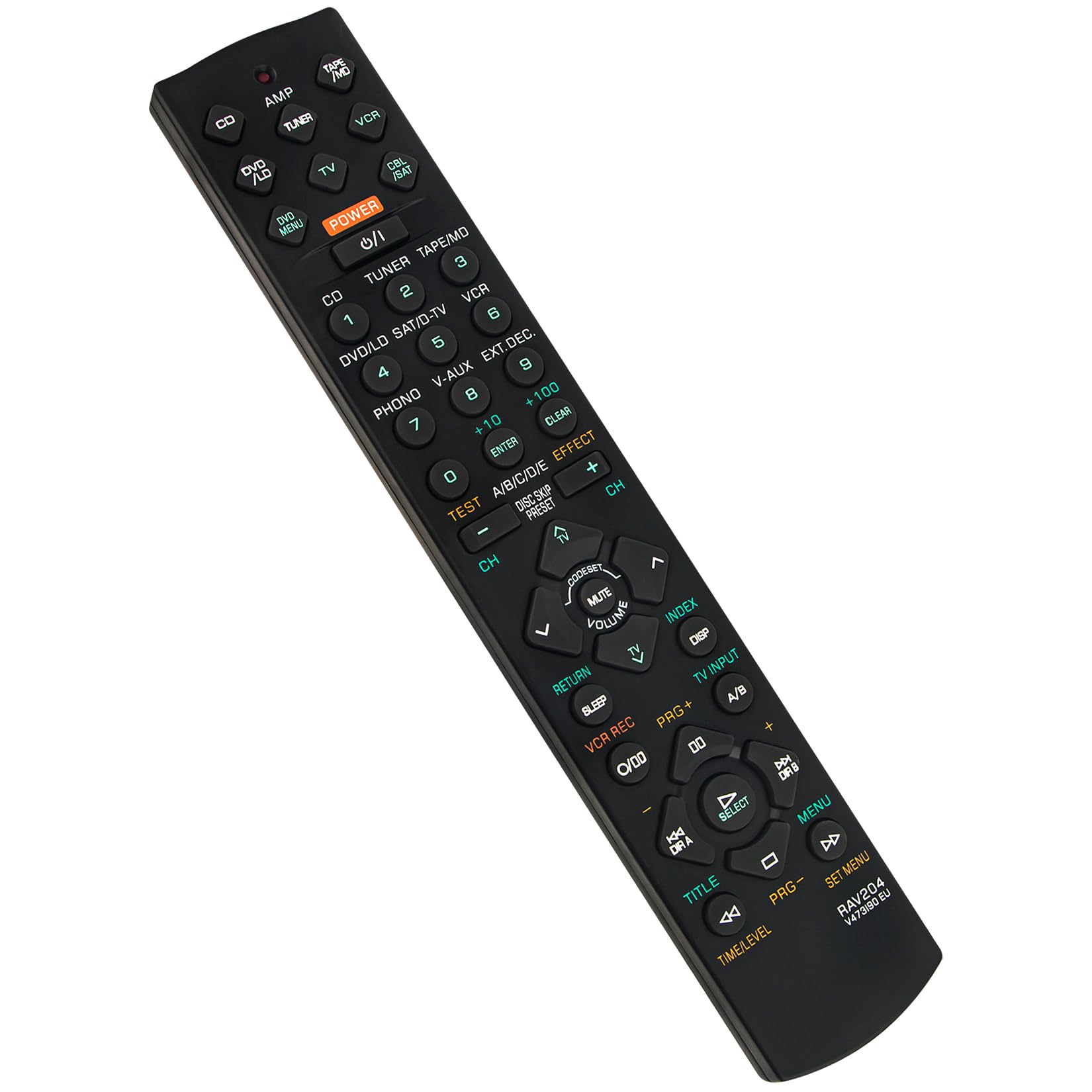 RAV204 V473190EU Replacement Remote Control Applicable for Yamaha Surround Sound System YHT-33 RX-V496RDS HTR-5240 RX-V496 YHT-23 HTR-5240RDS YHT-17 6