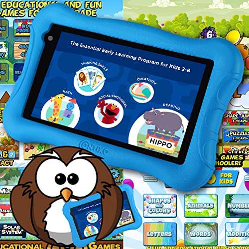 Contixo Kids Tablet V10+, 7-inch HD, Ages 3-7, Toddler Tablet with Camera, Parental Control, Android 10, 32GB, WiFi, Learning Tablet for Children with Teacher's Approved Apps and Kid-Proof Case, Blue 4