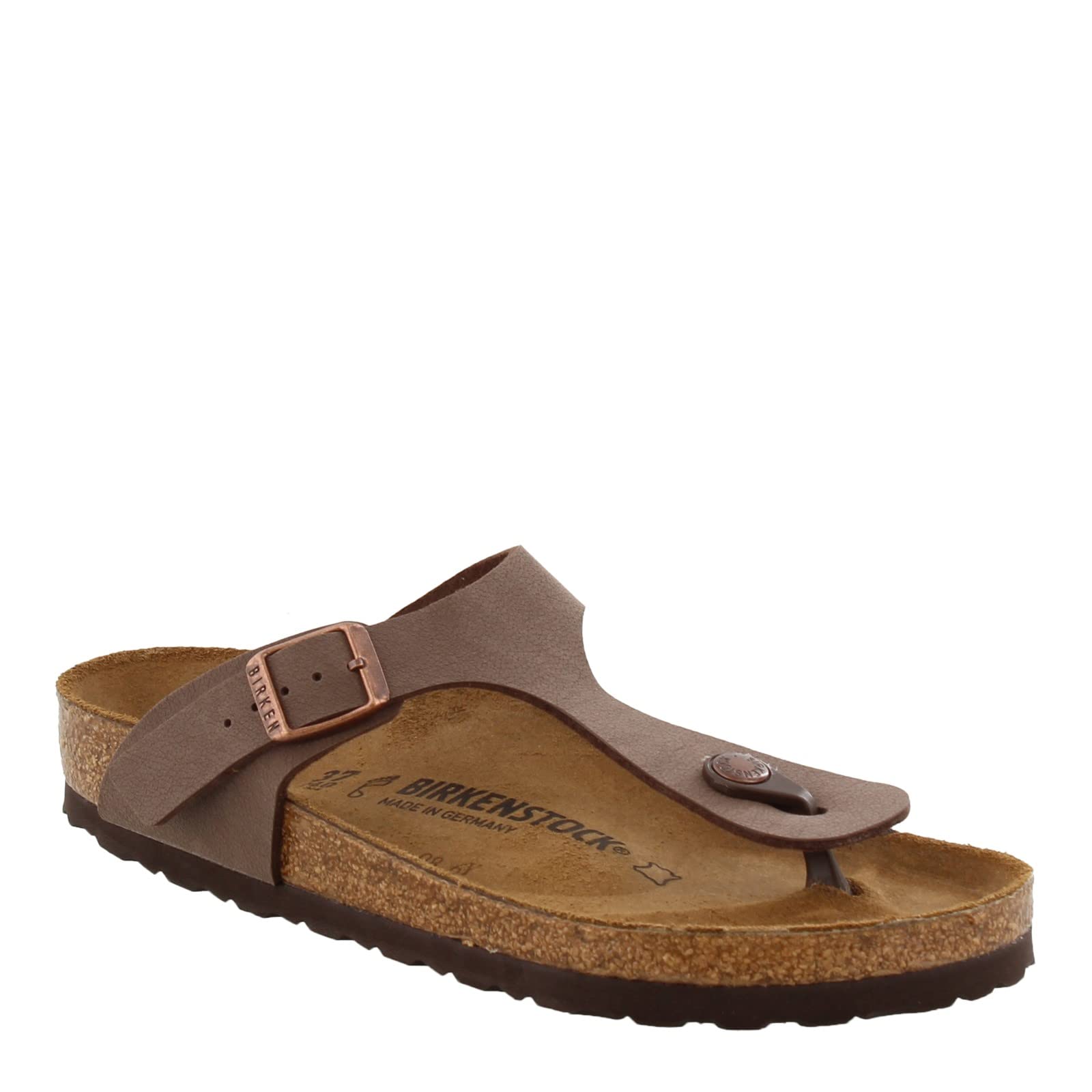 Birkenstock Women's Gizeh Mocha Birkibuc Sandals 37 R (US Women's 6-6.5)