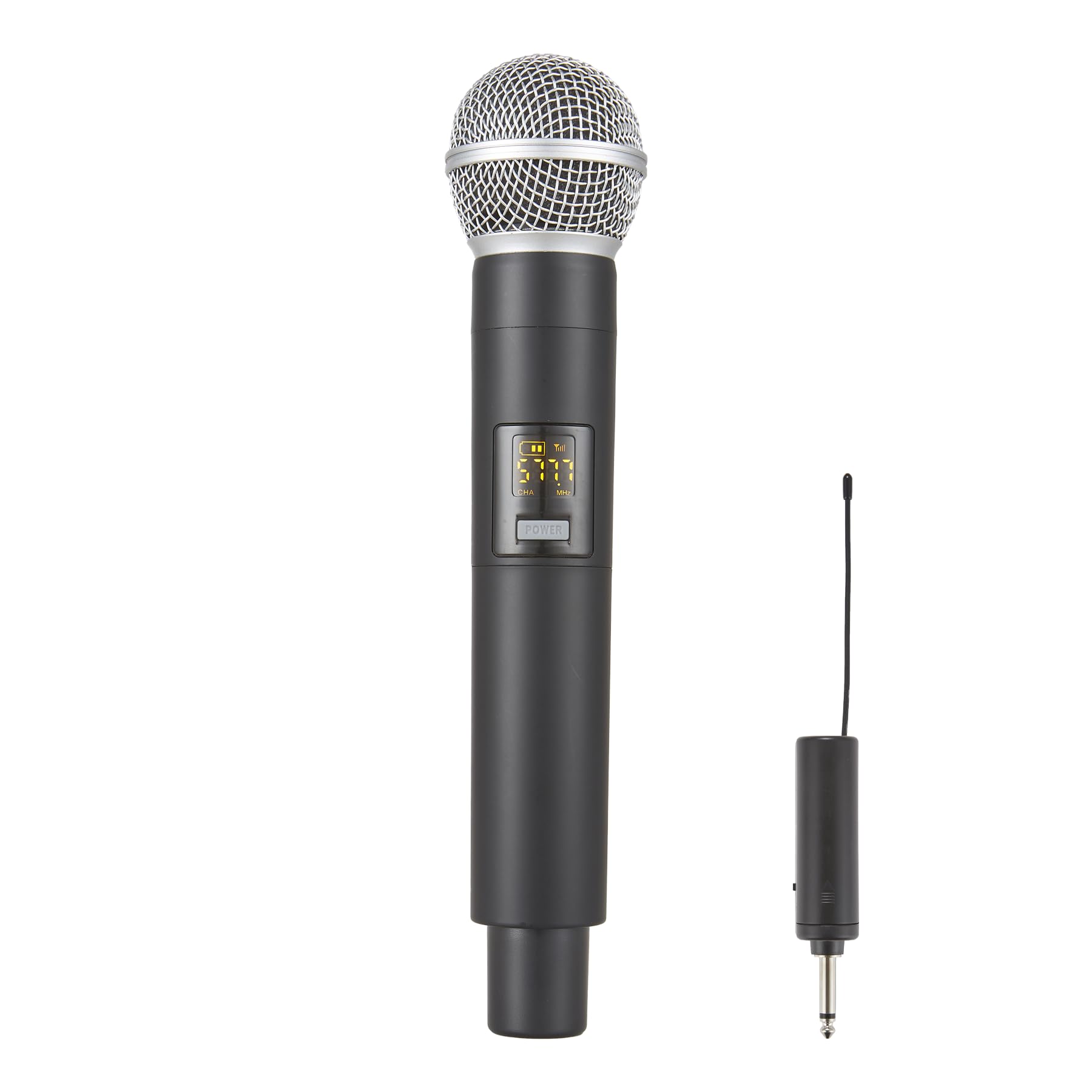 BEKBOES Rechargeable Wireless Handheld Microphone, UHF Microphone Handheld Dynamic Wireless Mic, Cordless UHF Mic for Singing, DJ, Karaoke, Wedding, Party, Speech, Church, M1 1