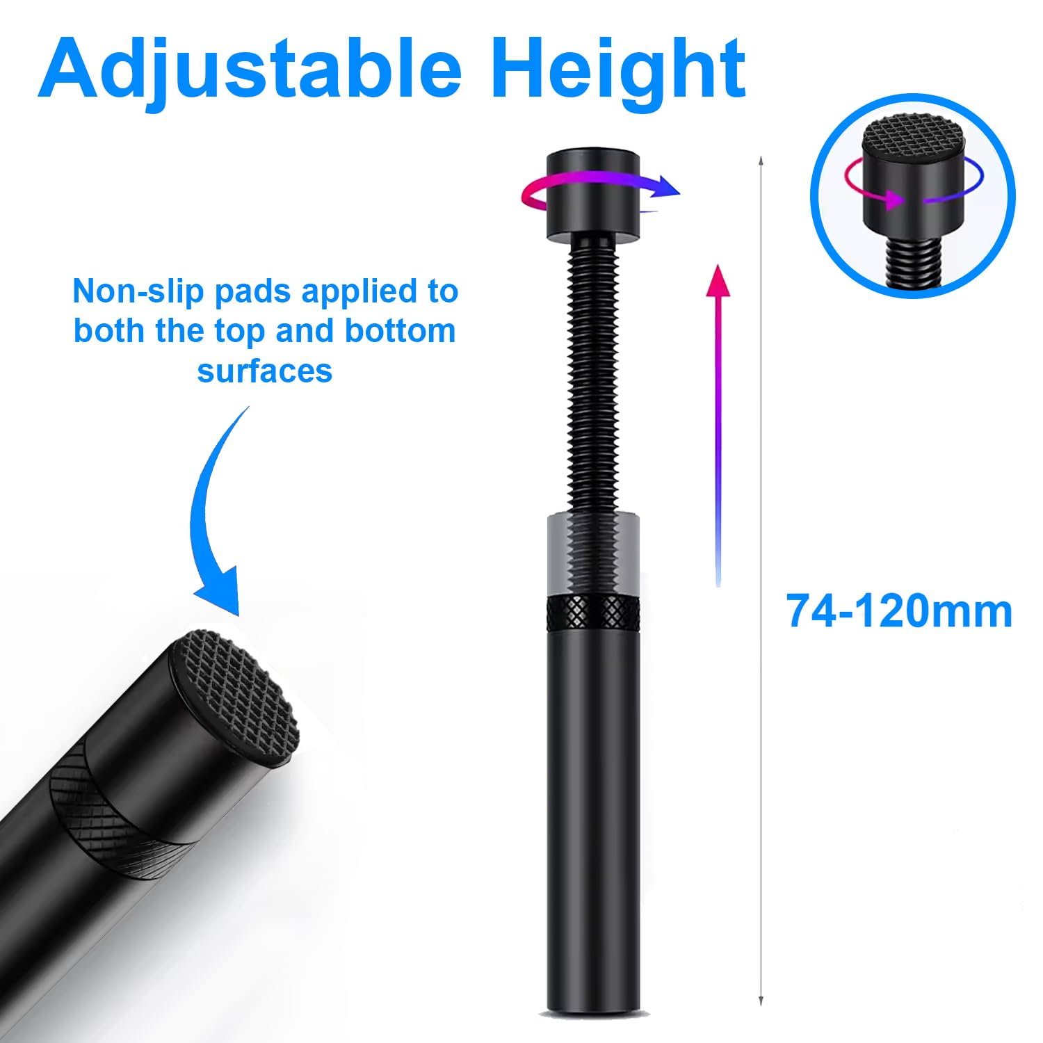 California JOS GPU Support Bracket Graphics Card Brace Anti-Sag Holder Height Adjustable Video Card Stand Black Large 5