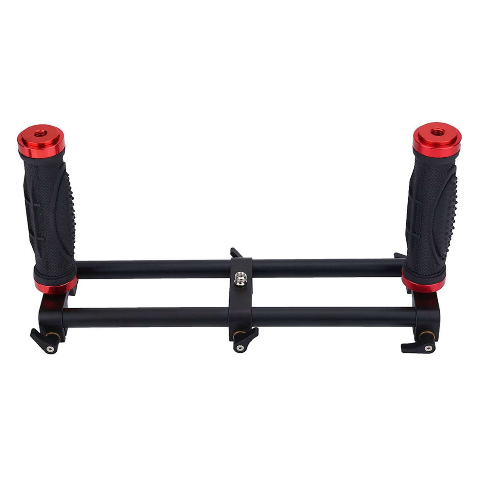 Dual Grip Camera Gimbal Stabilizer Accessory, Anti Slip Handles, Quick Release Mount, Adjustable Position, Lightweight Aluminium Alloy, Compatible with Zhiyun Feiyu Beholder 4