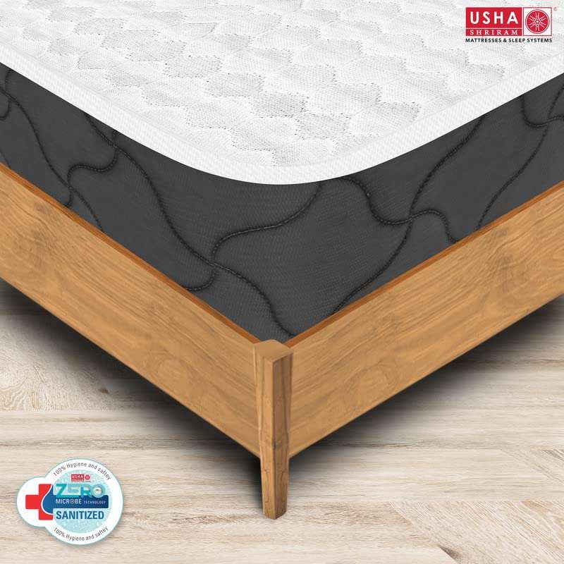 USHA SHRIRAM Rizewell 8" Bamboo Fabric Pocket Spring at Factory Rate Single Mattress 75X42X8 6