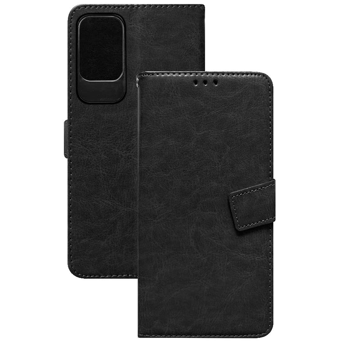 Casotec Flip Cover for Mi Redmi Note 10 Pro 4G, Note 10 Pro Max 5G | Premium Leather Finish | Inbuilt Pockets & Stand | Flip Case for Mi Redmi Note 10 Pro 4G, Note 10 Pro Max 5G (Black) 2