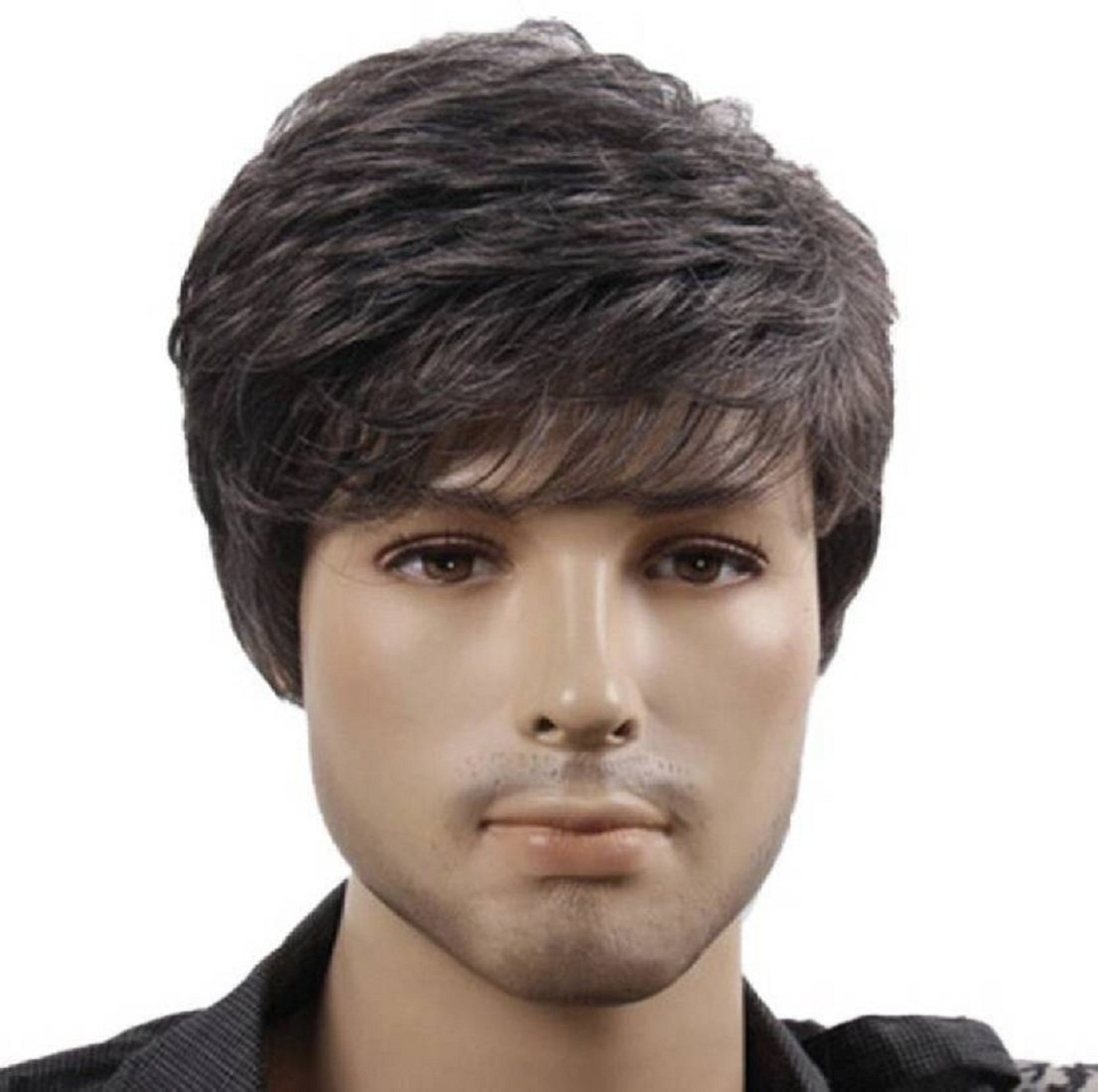 Synthetics Hair Wigs Full Head Gents Wig For Men and Boys 1