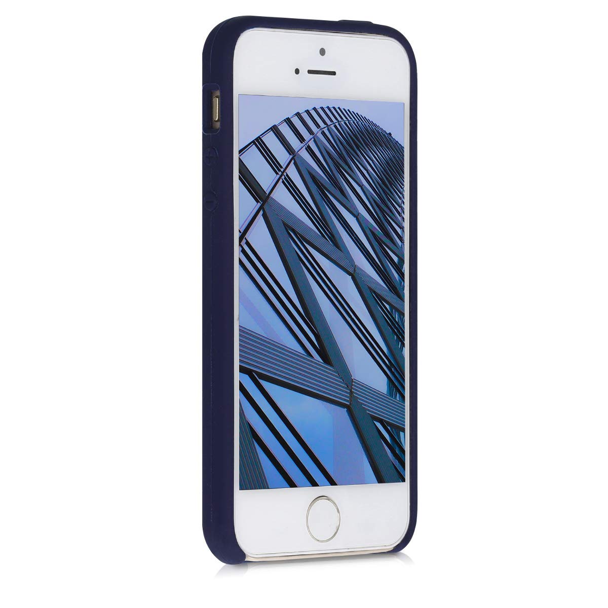 kwmobile Case Compatible with Apple iPhone SE (1.Gen 2016) / iPhone 5 / iPhone 5S Case - TPU Silicone Phone Cover with Soft Finish - Deep Ocean 3