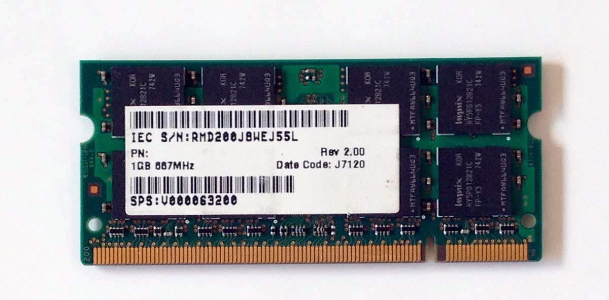 Hynix HYMP512S64CP8-Y5 1GB PC2-5300 DDR2 SODIMM 2