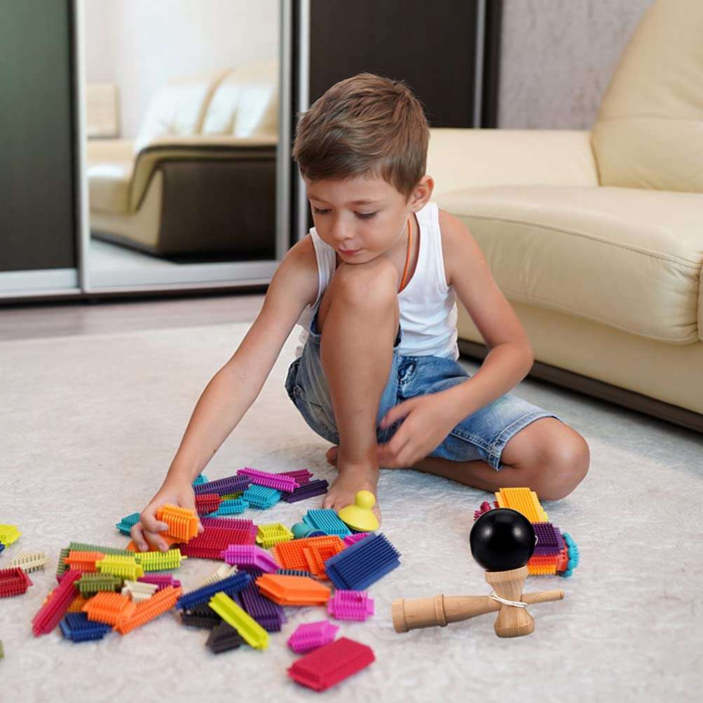 IMIKEYA 2pcs Wooden Kendama Toy with Ball Extra String Toss and Catch Ball Game Interative Toys for Parent and Child Indoor Toy 3