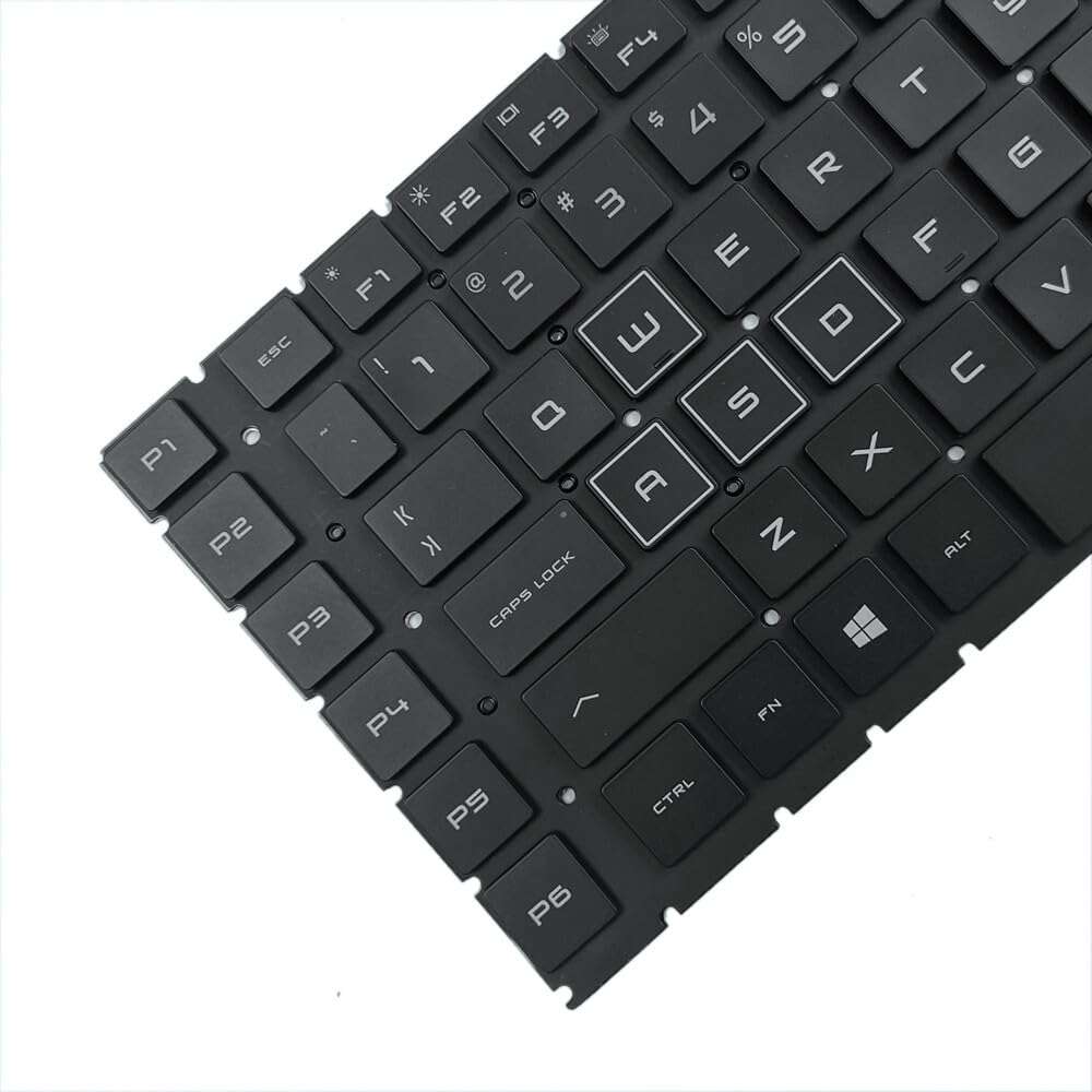 IFIXAI US RGB Backlit Keyboard Backlight Replacement for HP Omen 17-CB 17-CB1070NR 17-CB1072NR,NSK-XP2BQ 9Z.NF3BQ.201 L32775-001 4