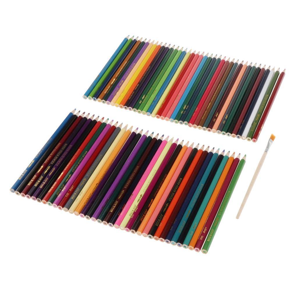 myaddiction Artist Pro Watercolor Pencils Set Full Kit Wet Water Color Pencils Set 72pcs 6