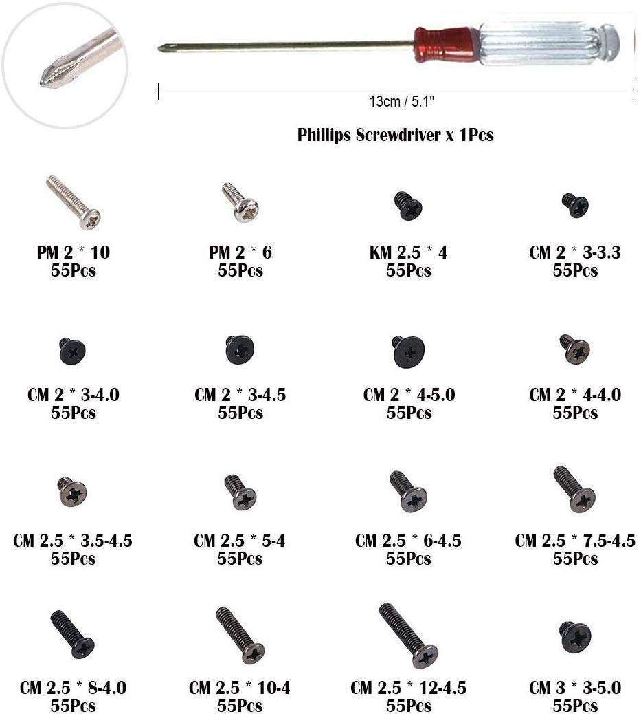 Laprite 300 PCs Personal Computer Screw Standoffs Set Kit for Hard Drive, Computer Case, Motherboard, Fan, Power Graphics Card 3