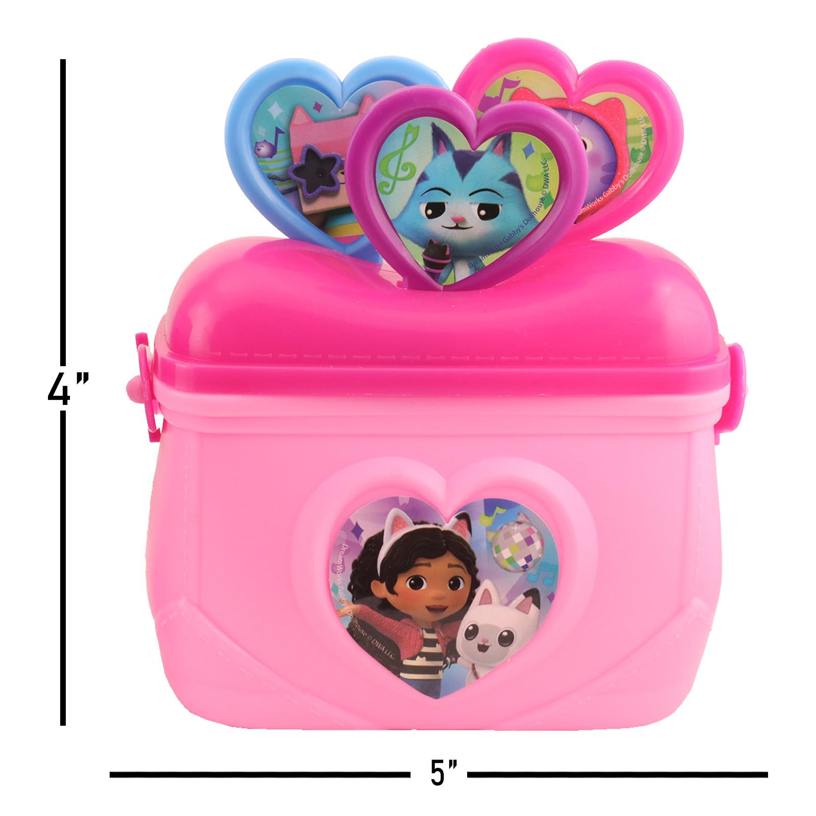 Gabby's Dollhouse Bubble Wand Toys for Kids - Bundle with Toy Purse with Bubble Wands, Stickers, More | Gabby's Dollhouse Outdoor Playset for Girls 4