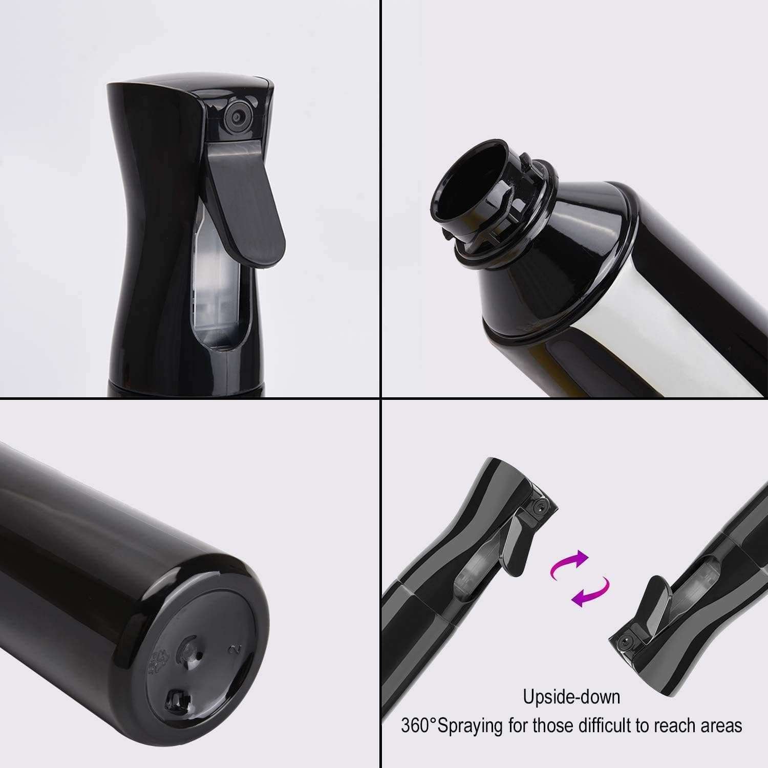 V TRIVYOM 300ml Trigger Spray Bottle For Hairstyling, Ironing, Plant Misting, Gadget & Car Cleaning, Dispensing Sanitizer Empty Spray Bottle For Salon & Home 3