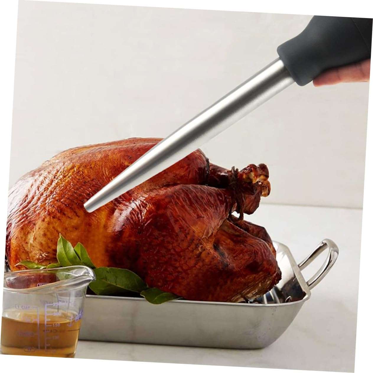 VINTORKY Innovative Kitchen Gadget Turkey Injector Marinade Injector for Meat Oil Suction Pump Easy to Use 6