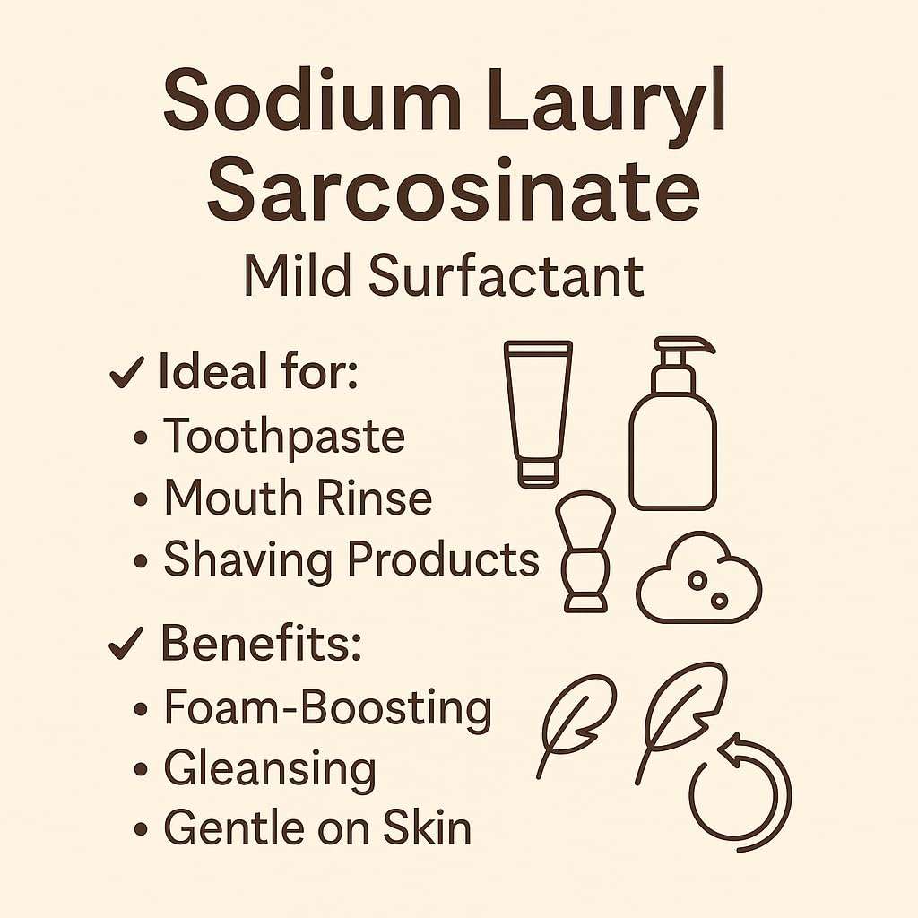 R-Tree Sodium Lauryl Sarcosinate- 250GM Natural Surfactant Liquid Mild Surfactant For baby care or sensitives skin & hair foaming and cleansing agent | shaving foam, toothpaste, & Hair, Skin & Body 4