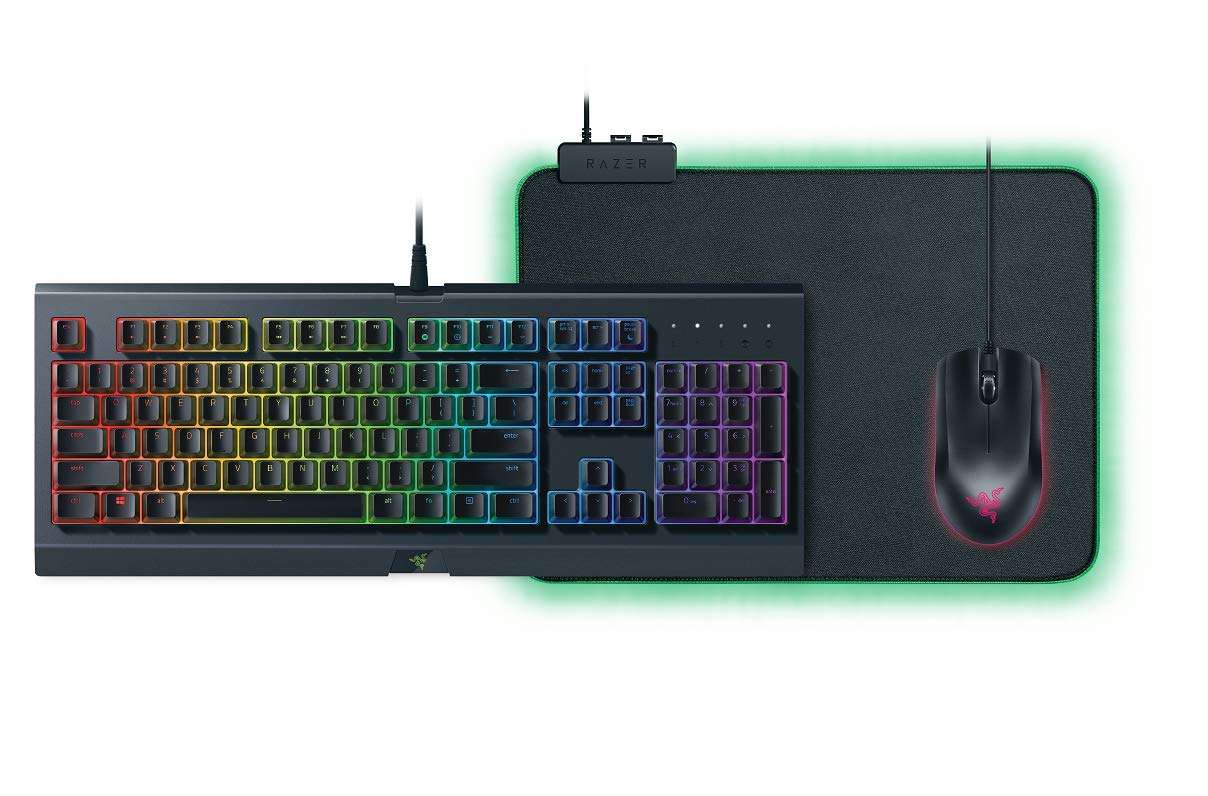 Razer Holiday Bundle 2018 Cynosa Chroma Gaming Keyboard, Abyssus Gaming Mouse, Goliathus Chroma Mousepad 1