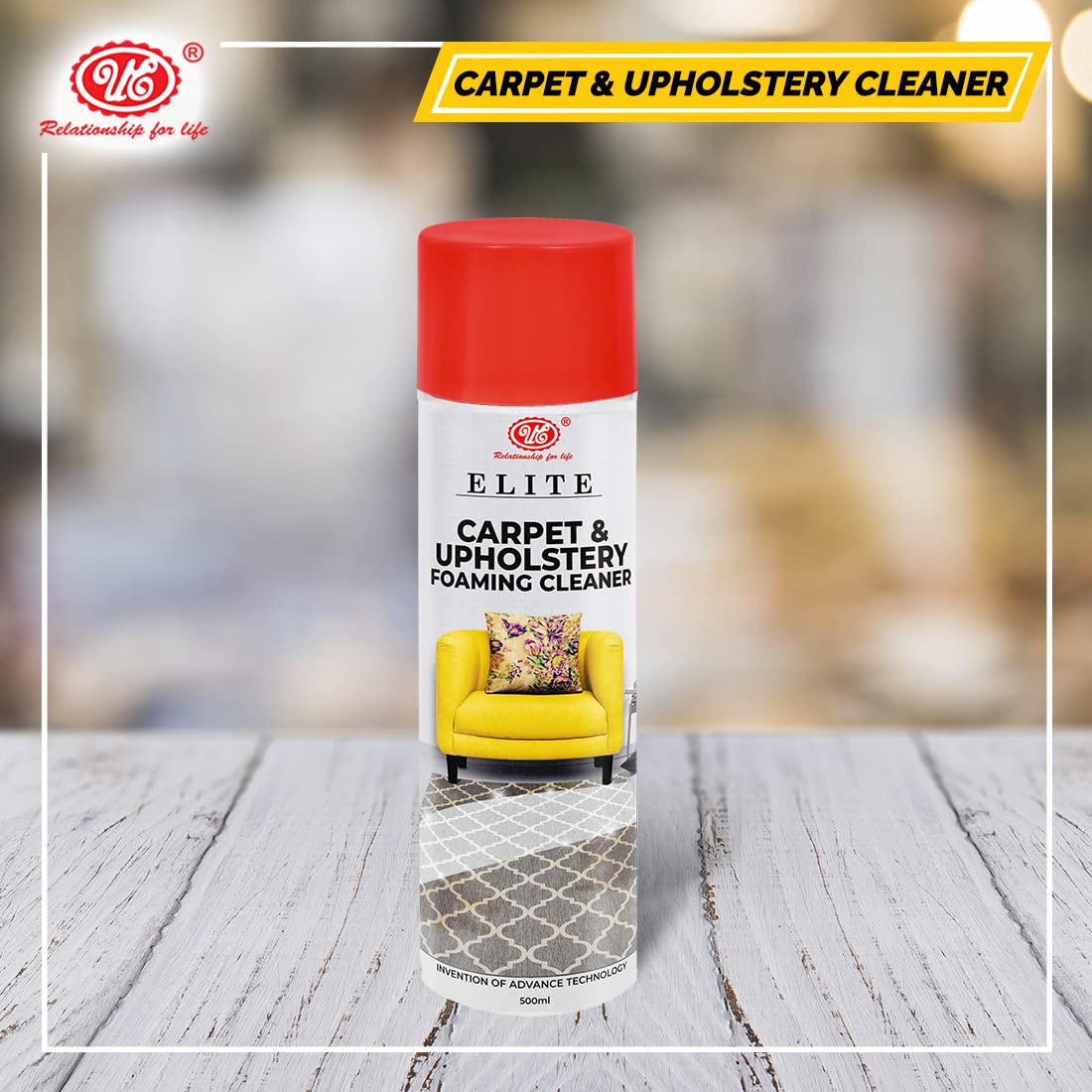 UE Autotech Elite Upholstery Cleaner - Sofa Fabric Couch Clean Liquid for Remove Dirt, Spots & Stains from Carpet Rug, Leather Sofa - Car Cleaning Advanced Formula - Multipurpose Spray, 500 ml 4
