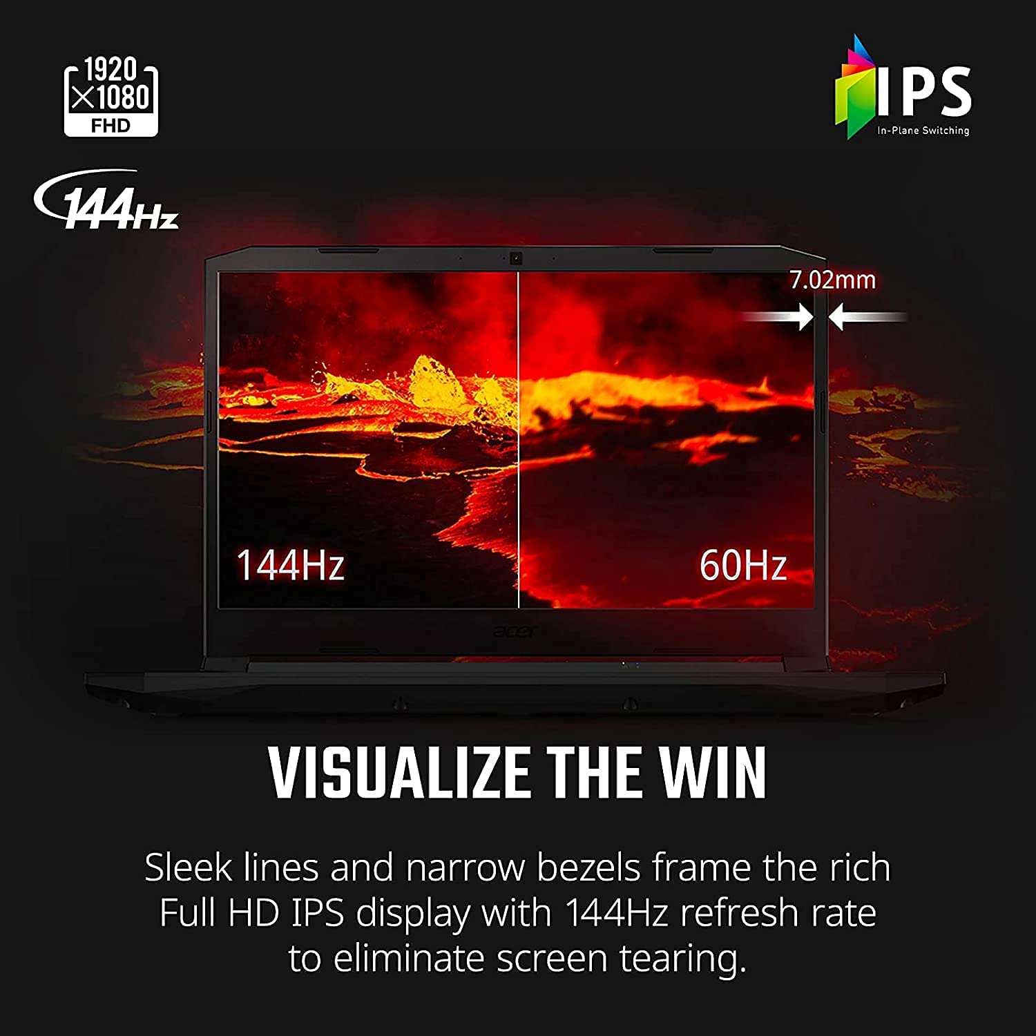 Acer 2022 Newest Nitro 5 Gaming Laptop, 15.6" FHD 144Hz IPS-Display, Intel Core i7-11800H, NVIDIA GeForce RTX 3050 Ti, 16GB DDR4, 1TB SSD, Backlit KB, Killer Wi-Fi 6, Windows 11, Black 2