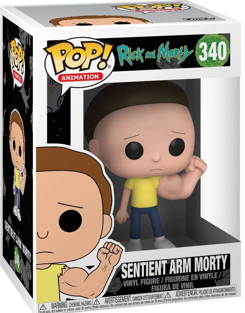 Funko Pop! Animation: Rick and Morty - Sentient Arm Morty #340 Vinyl Figure (Bundled with Pop Box Protector Case) 5