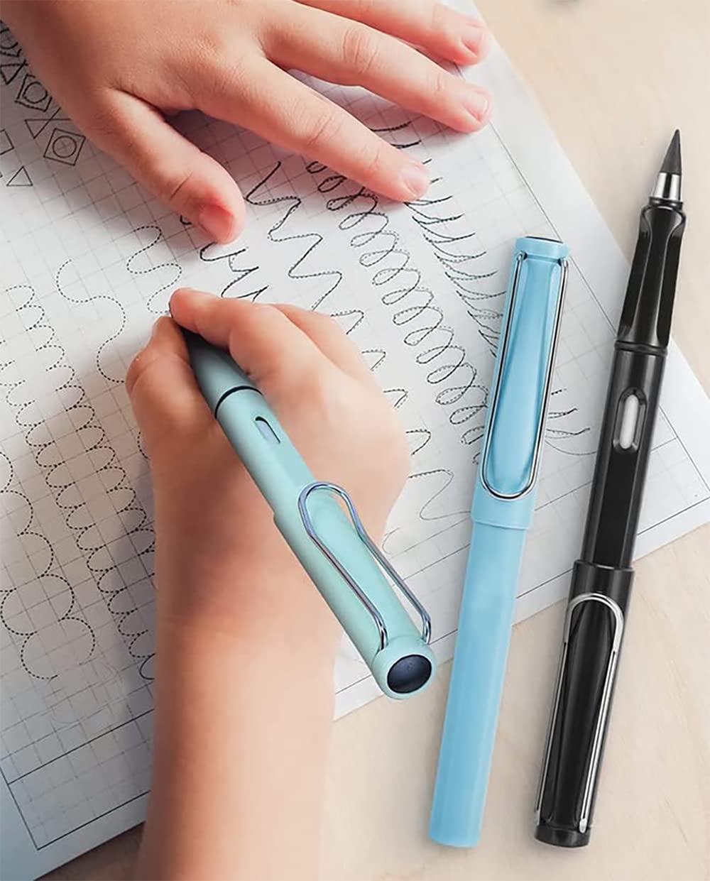 BITONA® Everlasting inkless Pencils Portable Reusable and Erasable (Set of 2 pencils) any 2 random color 4