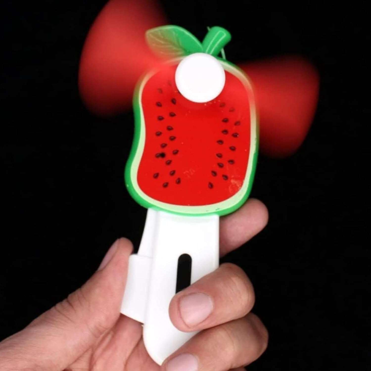 S.S.COLLECTION Hand Pressure Mini Fan For Kid's | Fruit Shape Cute Squeeze Toys | Summer Fan For Kids | Multicolor Attractive Playing & Non- Toxic Plastic Material. (PACK OF 1) 6