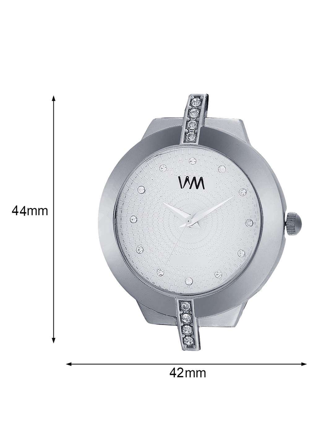 TIMESMITH WM White Dial Silver Stainless Steel Strap Watch for Women and Girls 4