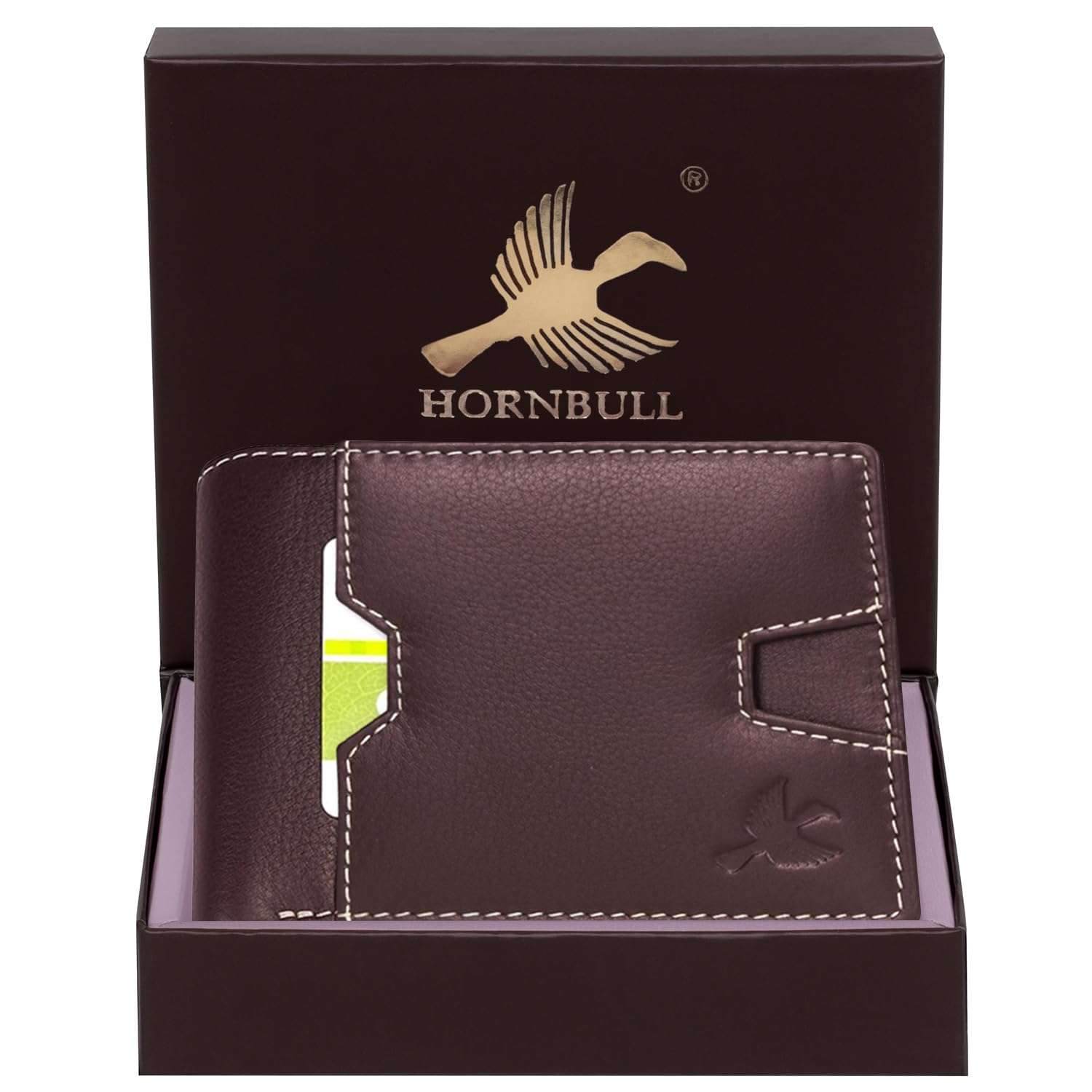 HORNBULL Edward Brown Leather Wallet for Men | Wallets Men with RFID Blocking | Mens Wallet 2
