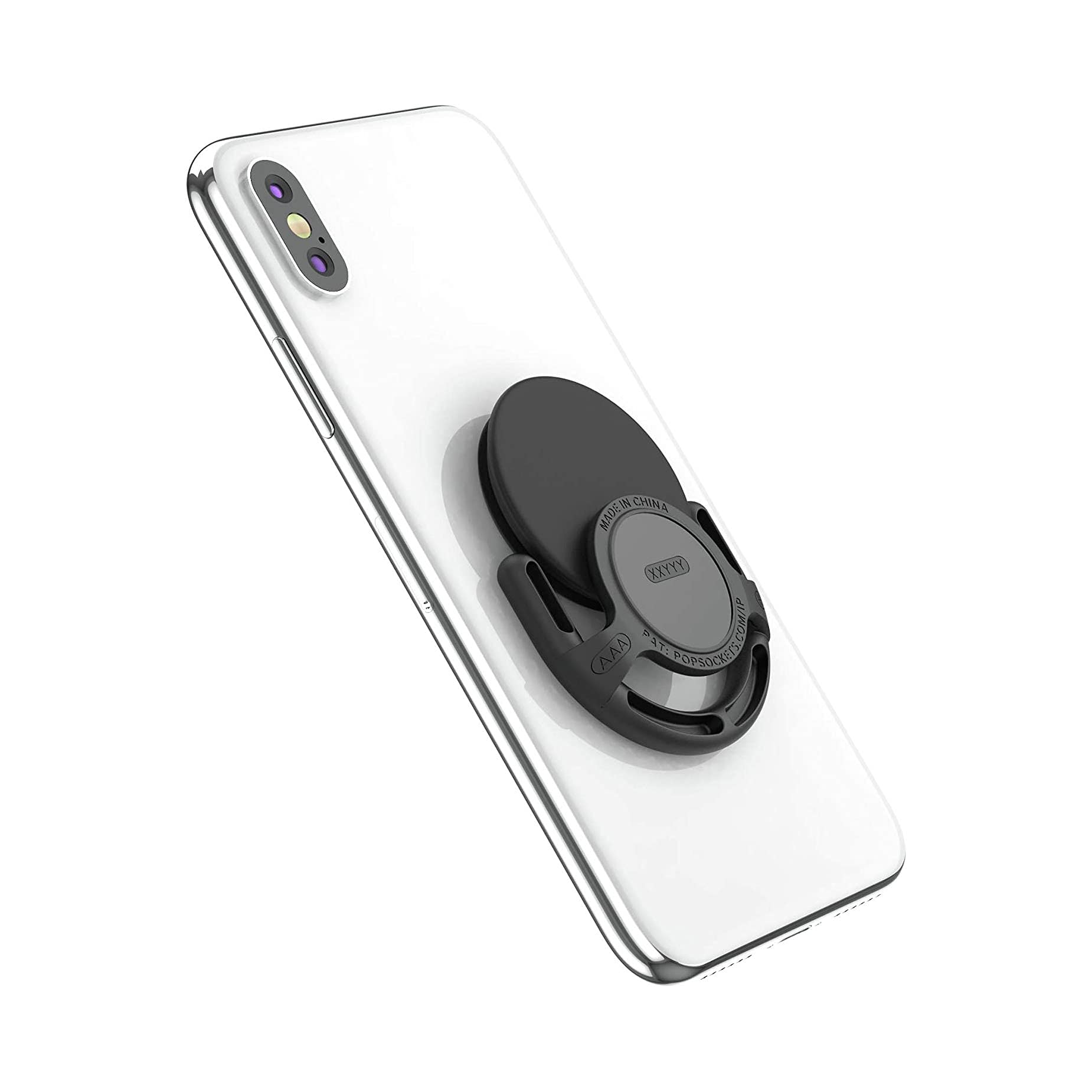 PopSockets: Collapsible Grip & Stand for Phones and Tablets - Black & Mount 1