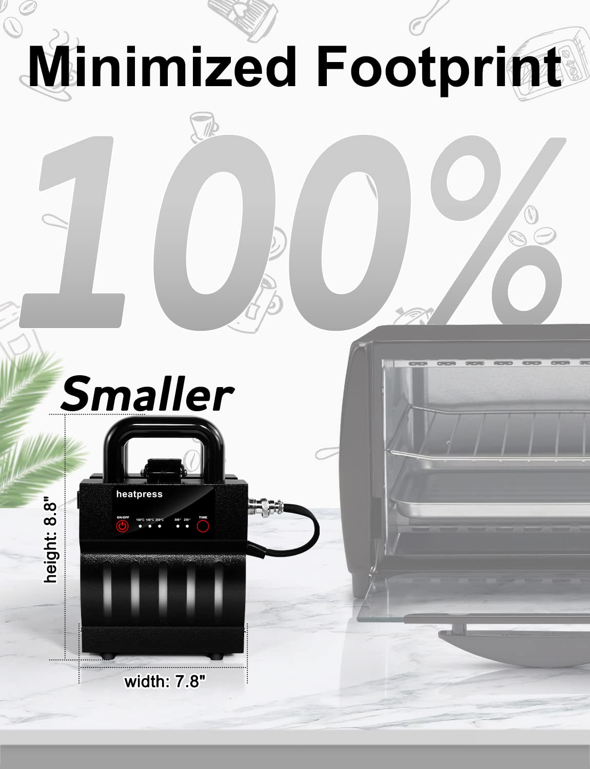 Mocaru Mug Heat Press Transfer Sublimation Tumbler Heat Machine DIY 11oz~15oz Sublimation Coffee Cup Blanks Products 20oz Skinny Straight Tumblers & Can Cooler Mugs Mini Heat Press 2