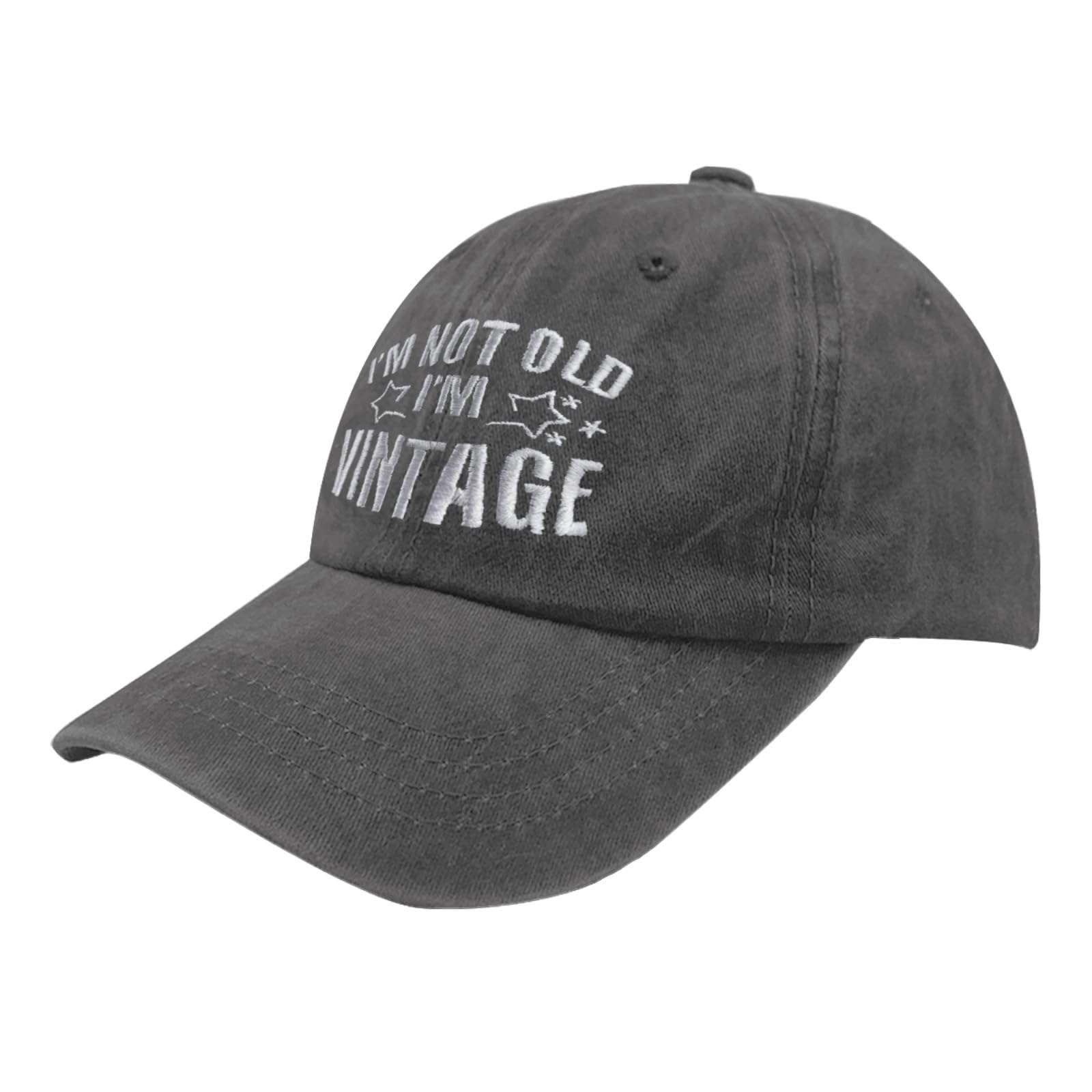 I'm Not Old I'm Vintage Sun Hat Dad Hats Pigment Black Womens Trucker Hat Gifts for Women Golf Hats 3