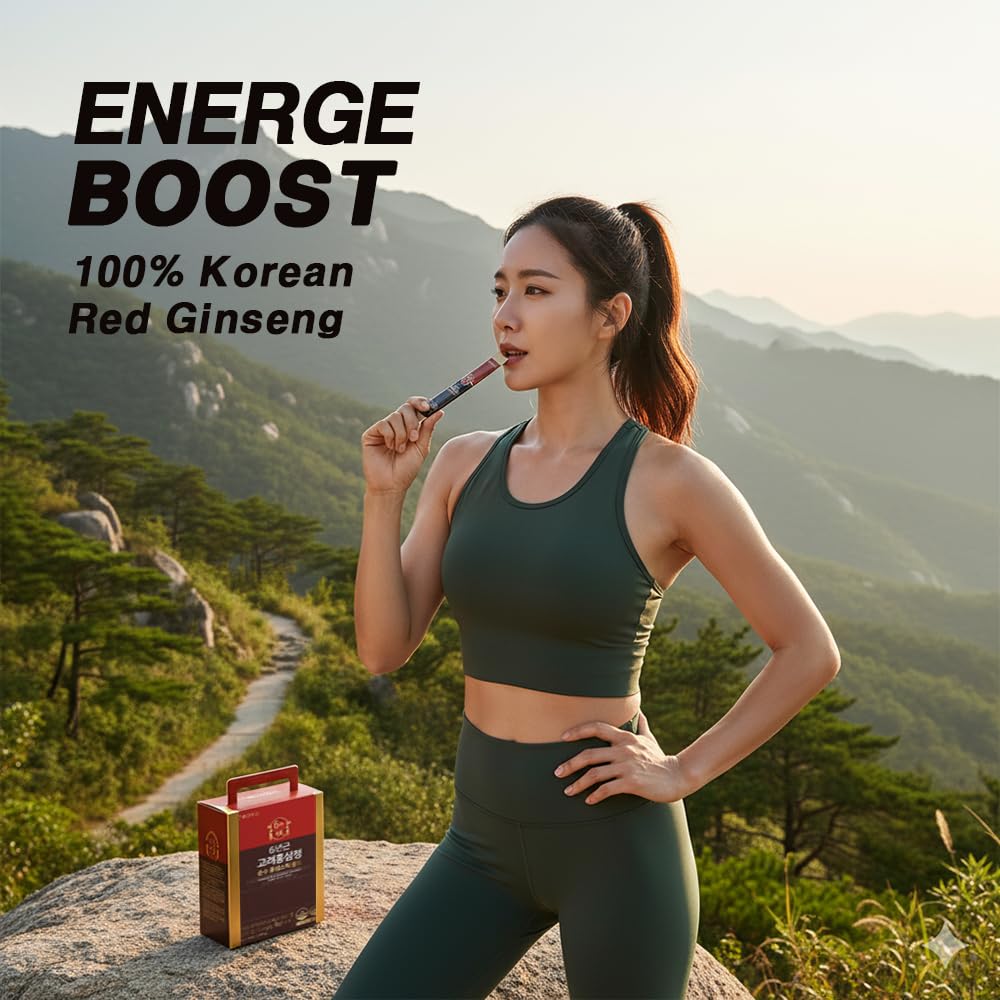BOTO 6 Year Korean Red Ginseng Extract Pure Stick Gold | Premium Korean Ginseng Supplement for Daily Vitality | 100 Sachet. 3