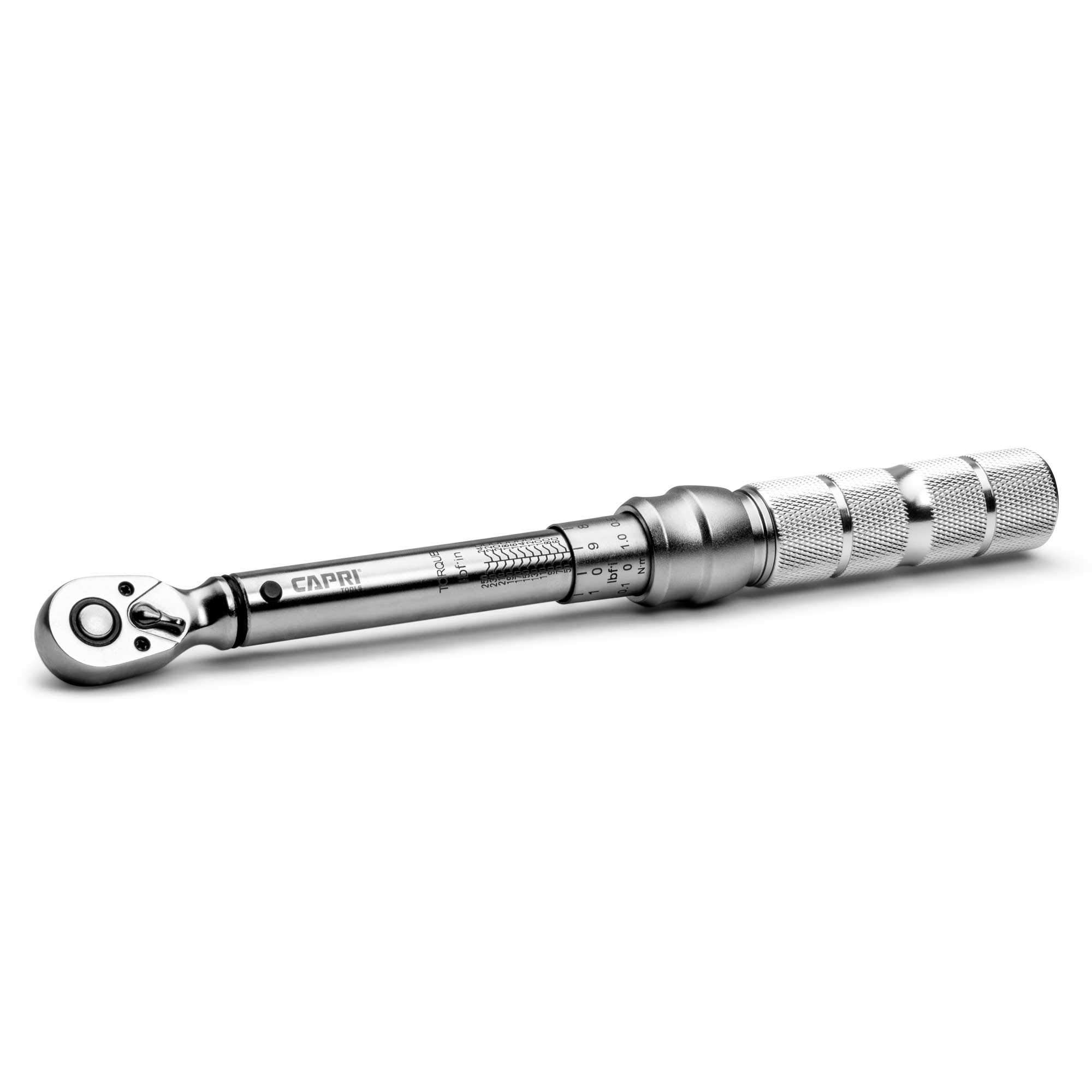 Capri Tools 50-250 Inch Pound Industrial Torque Wrench, 1/4" Drive 1