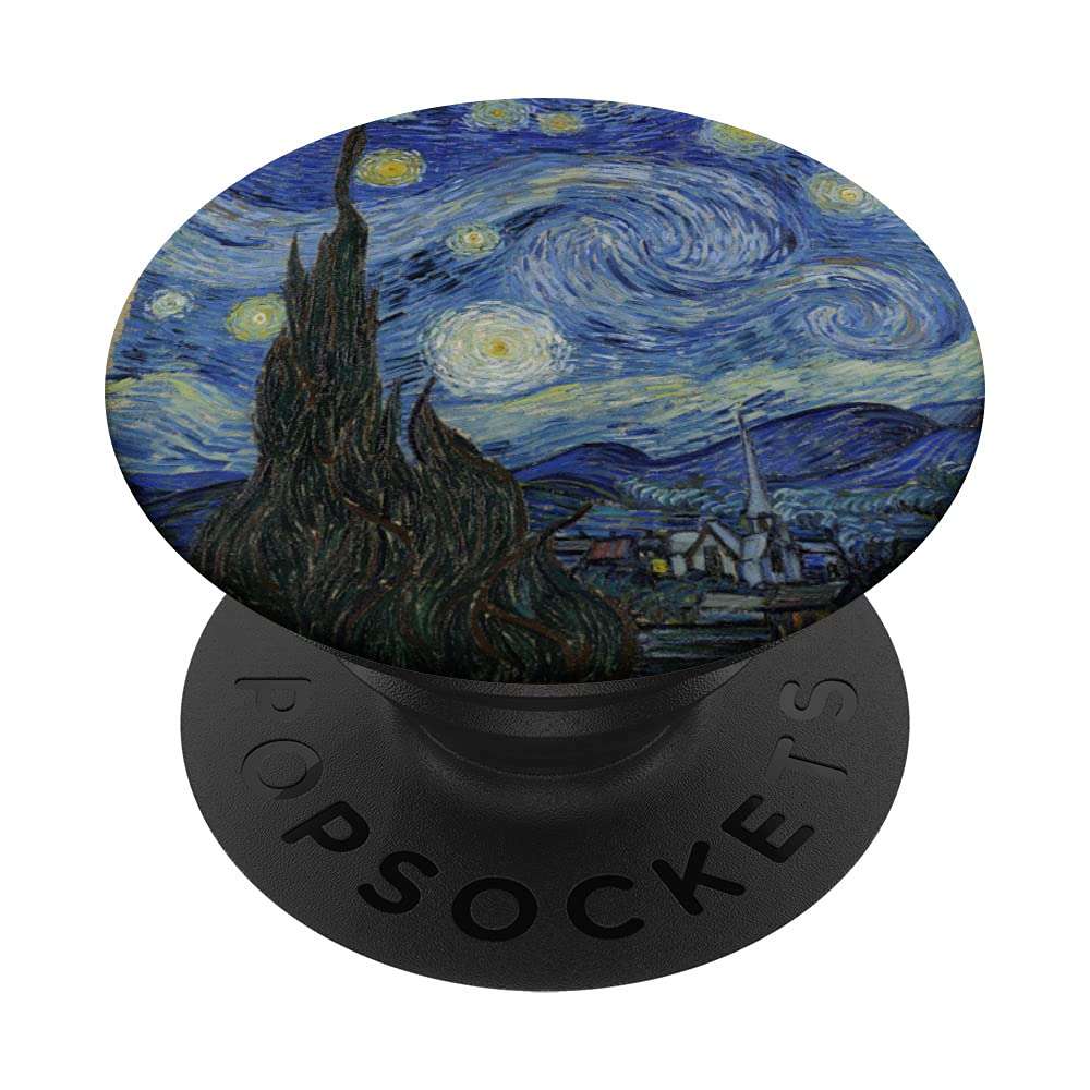 Van Gogh, Starry Night, Night Sky Painting Classic Art PopSockets Swappable PopGrip 1