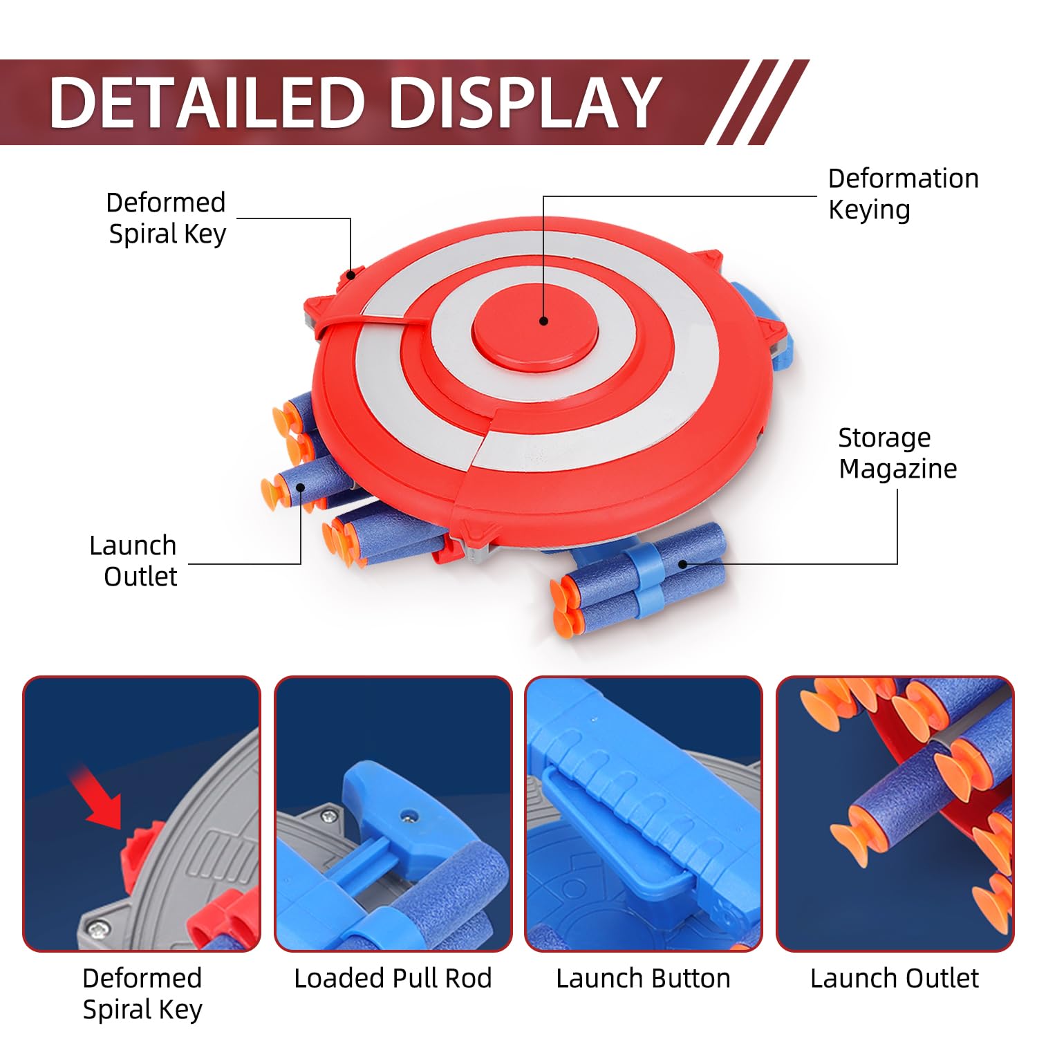 Keivon Spider Web Shooter for Kids Shield Dart-Blasting Shooting Toys for Guns Superhero Boys Grils Roleplay Gift for Age 6 7 8 9+ Years Old Birthday Party Halloween Christmas 3