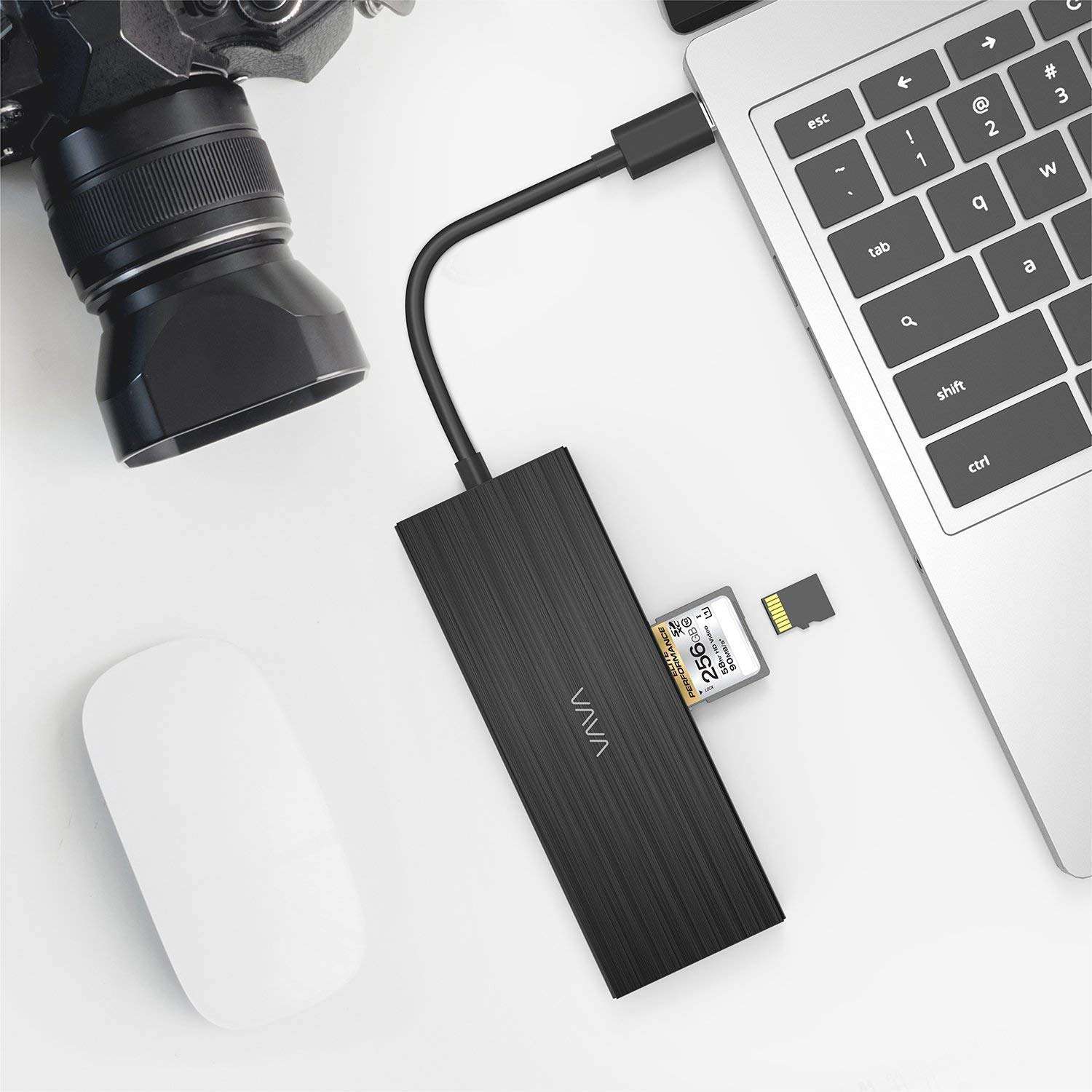 VAVA USB C Hub 8 in 1 USB C Adapter to 4K HDMI, 1Gbps RJ45 Ethernet Port, USB 3.0, SD/TF Card Reader, 100W PD Charging Port for MacBook Pro Air and Type C Windows Laptops 6