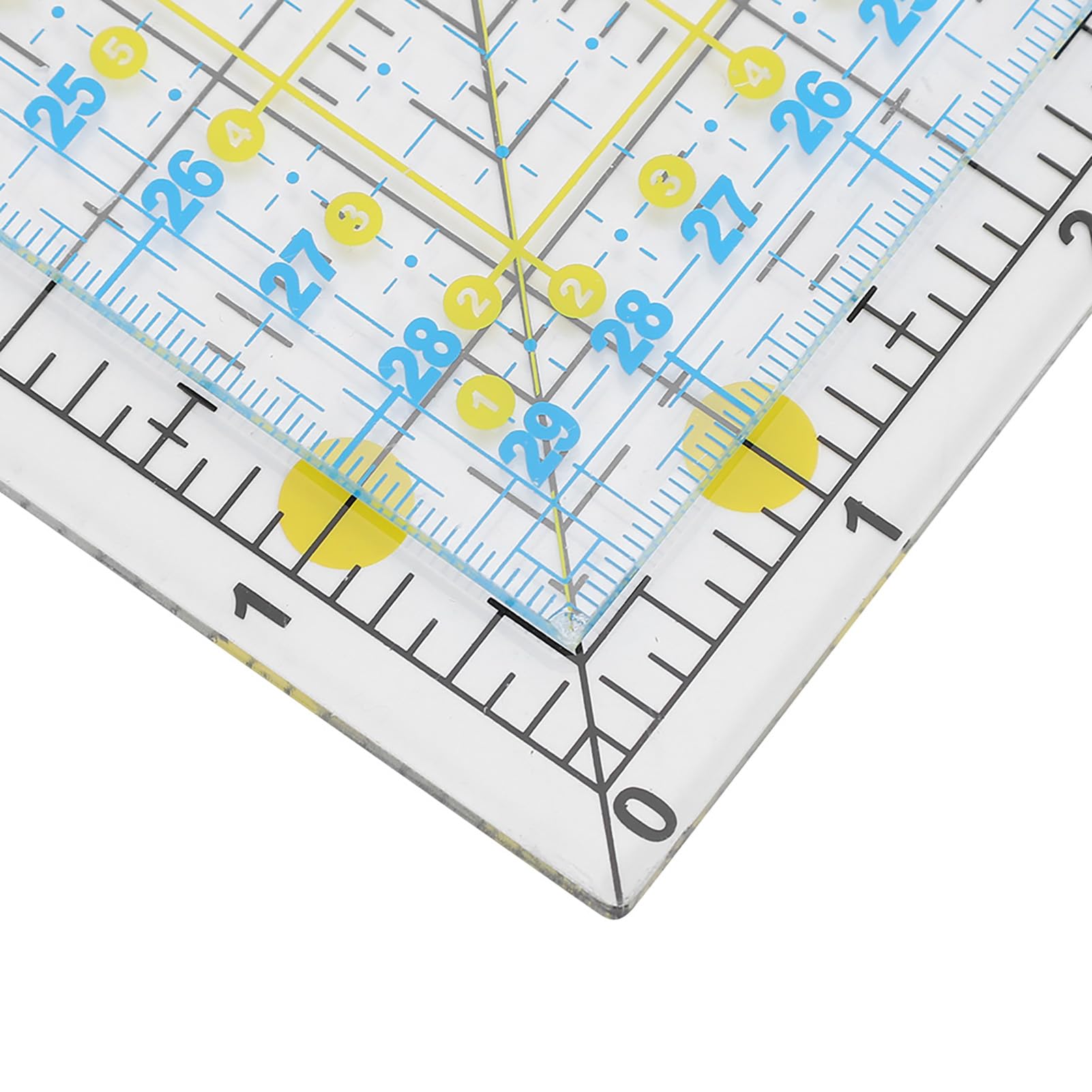 NSXAYIWE 2Pcs Quilting Ruler Square Acrylic DIY Cloth Patch Work for Measuring Sewing Embroidery Supplies 6