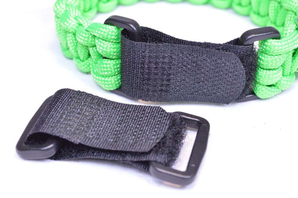 Paracord Adjustable Buckle - Multiple Size Packs - Hook and Loop - Make Bracelets Adjustable - Dog Collars - 5 Pack 1