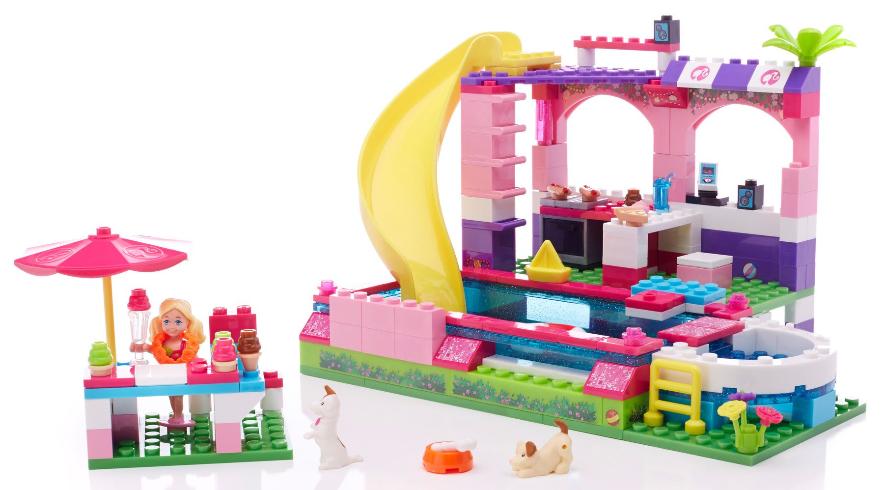 Fisher Price Mega Bloks Barbie Chelsea Pool Party, Multi Color 5