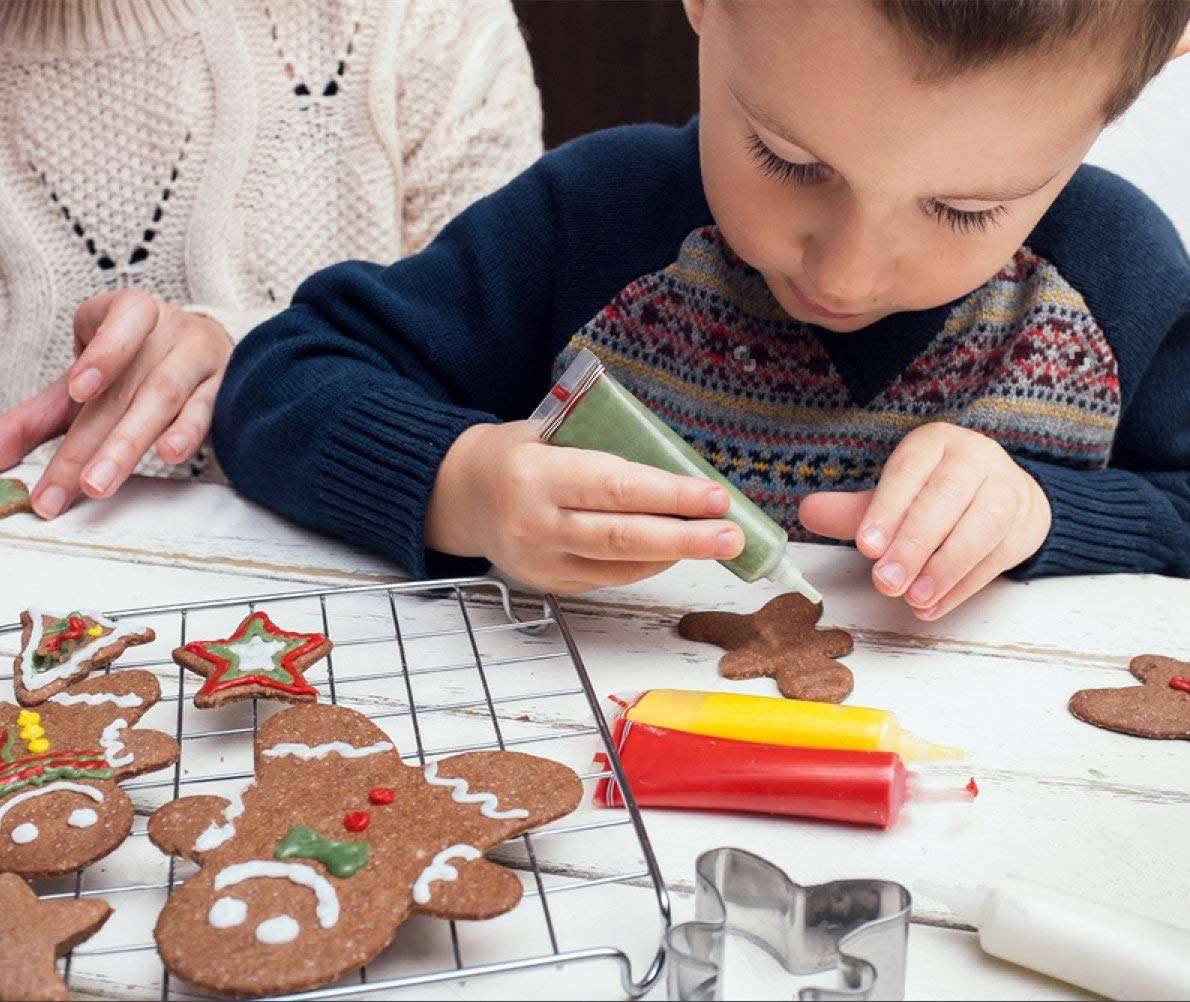 Christmas Cookie Cutters Set of 9 - Star Tree Angel Bell Stocking & More Shapes Stainless Steel 2