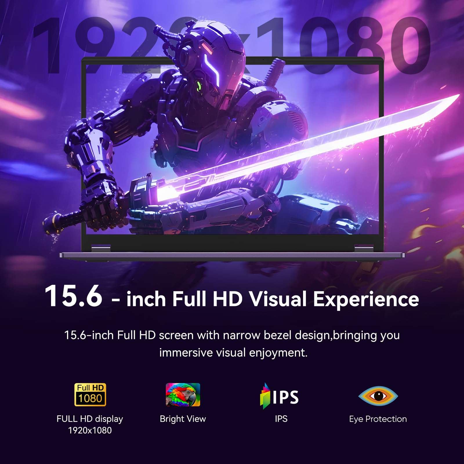 Tylvx 2-in-1 Tablet/Laptop,15.6" Laptop Computer with FHD 360 Flip Touchscreen, Dual-Core M3-8100Y up to 3.4GHz,8GB RAM 256GB SSD, Win 11,Deep Purple,for Student,Note-Taking, Entertainment 6