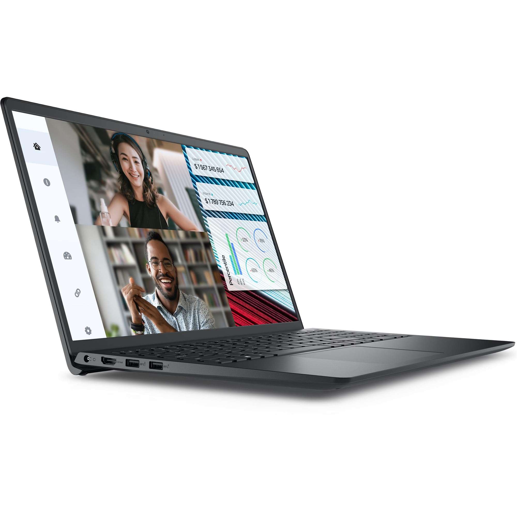 Dell Vostro 3000 Series 3520 15.6" FHD 120Hz Business Laptop Computer, 12th Gen Intel 10-Core i5-1235U (Beat i7-1195G7), 32GB DDR4 RAM, 1TB PCIe SSD, 802.11ac WiFi, Bluetooth, Black, Windows 11 Pro 2