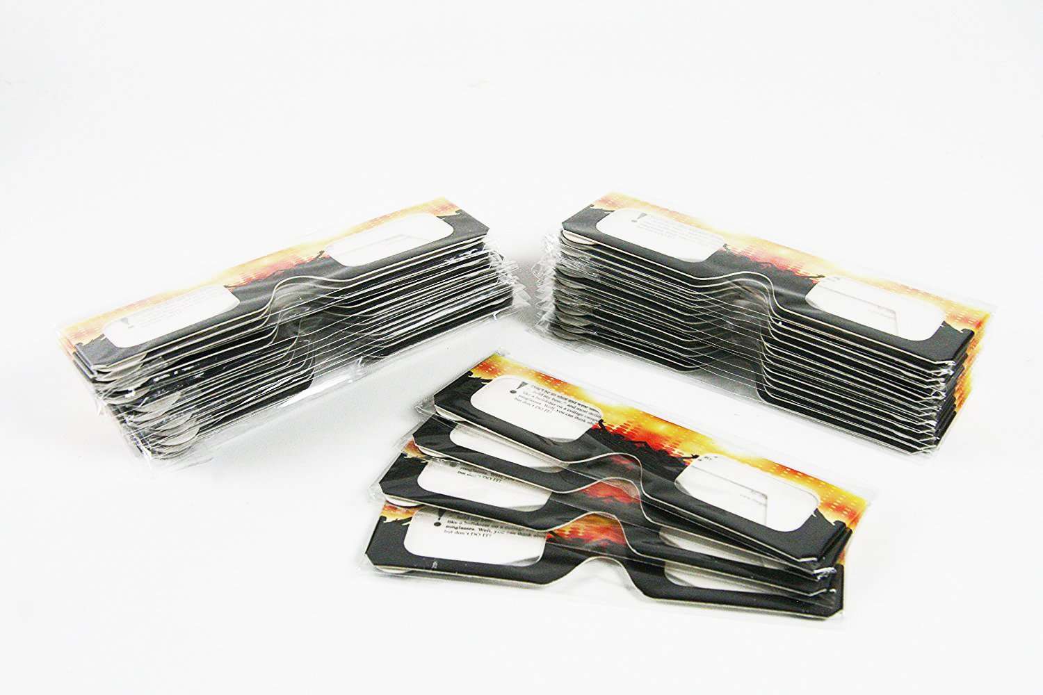 New Years - 50 Pair - Fireworks! Rainbow Diffraction Glasses - Folded Party Central … 1