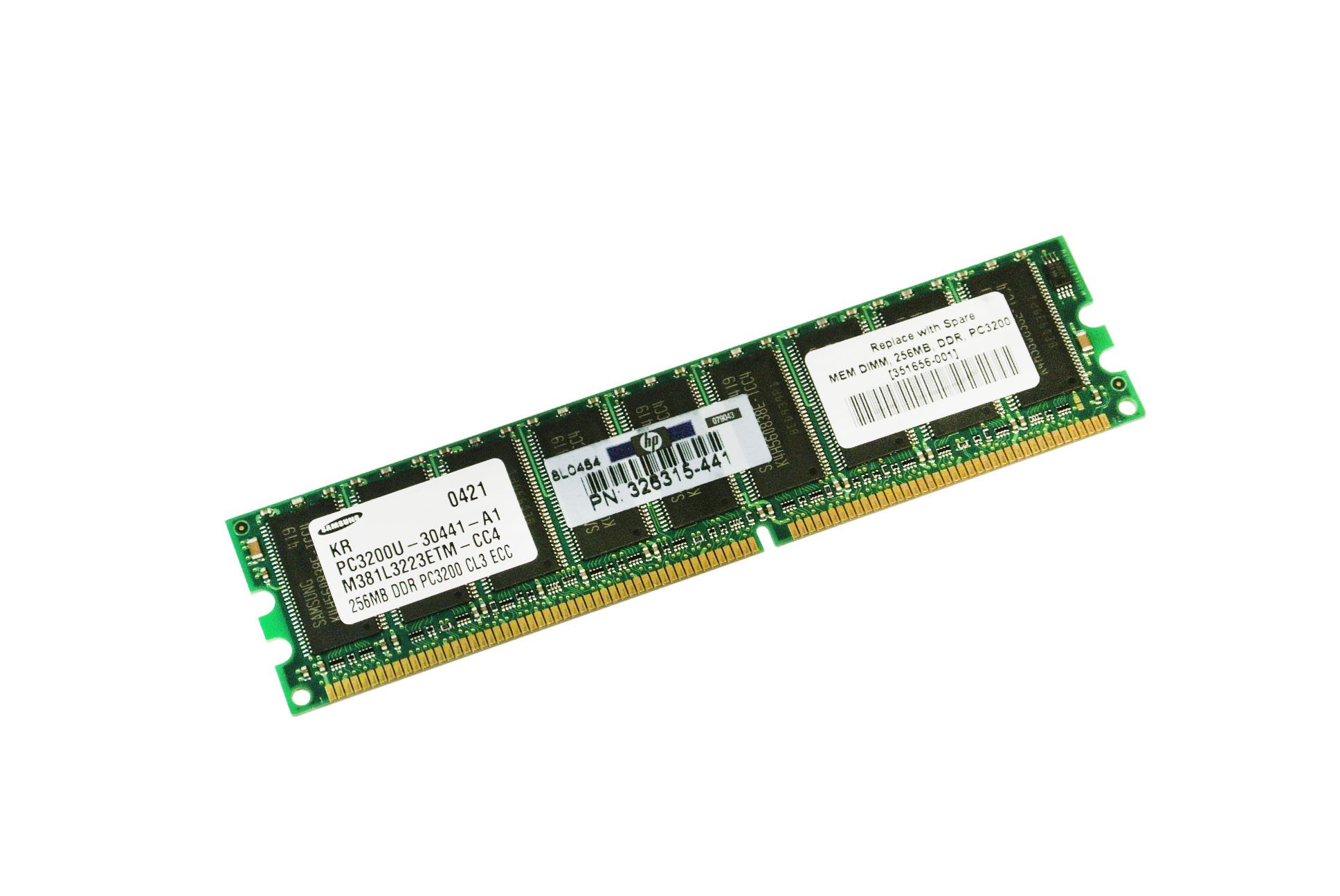 HP 256MB ECC PC3200 DDR SDRAM DIMM (354557-B21) 1